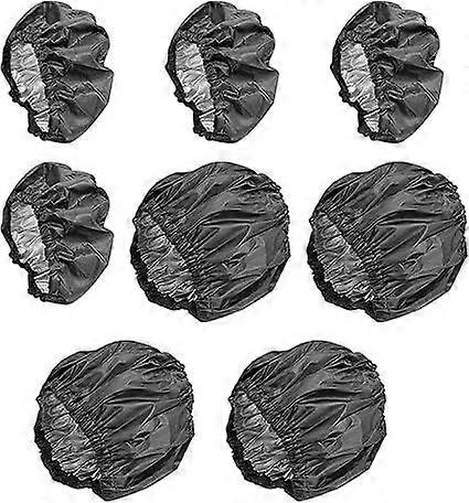 Pack Stroller Wheel Protectors, Waterproof Stroller Wheel Covers, Dustproof Accessories (Black)