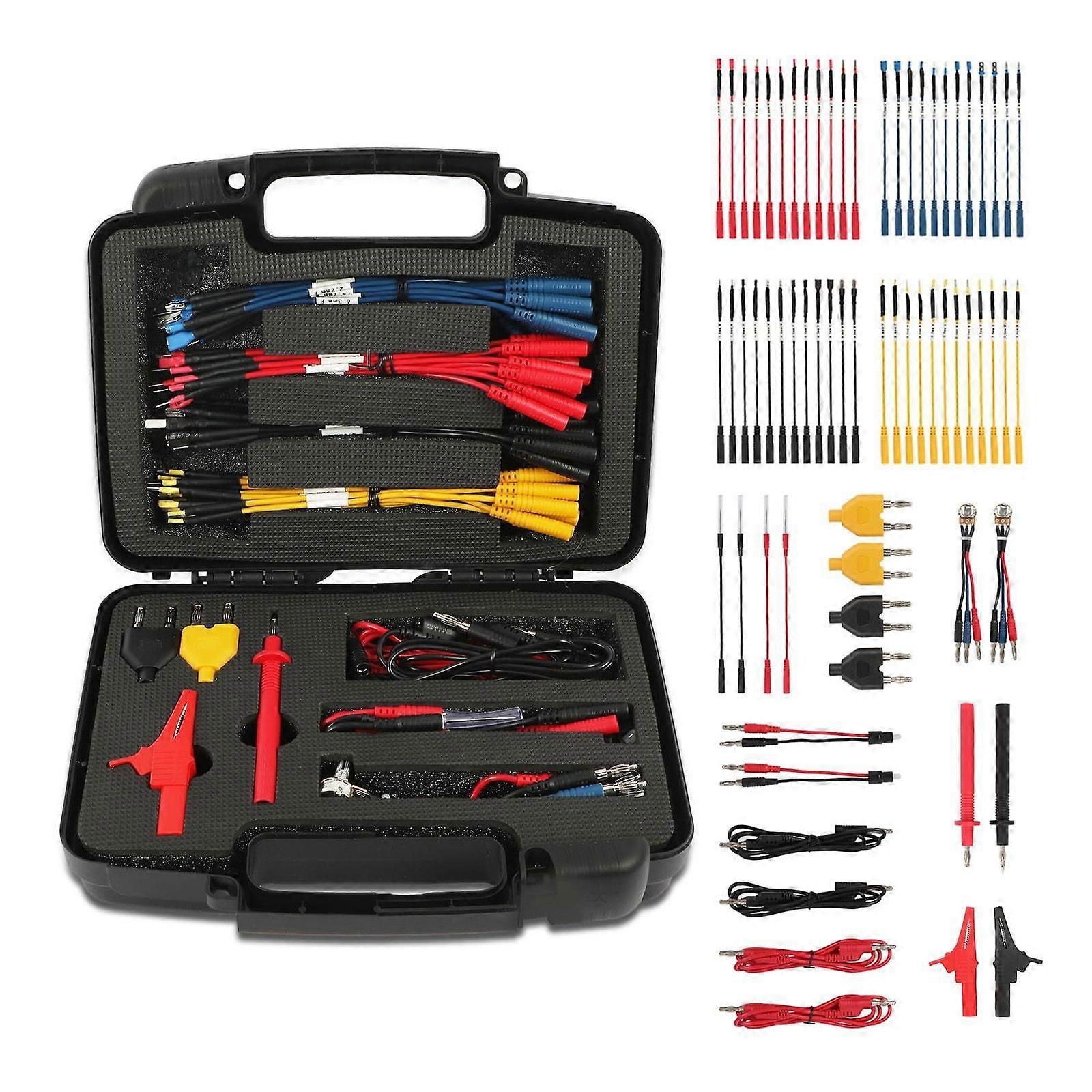 68pcs Multimeter Messleitungen Kit Krokodilklemmen Sonde Draht Set Oszilloskop Test