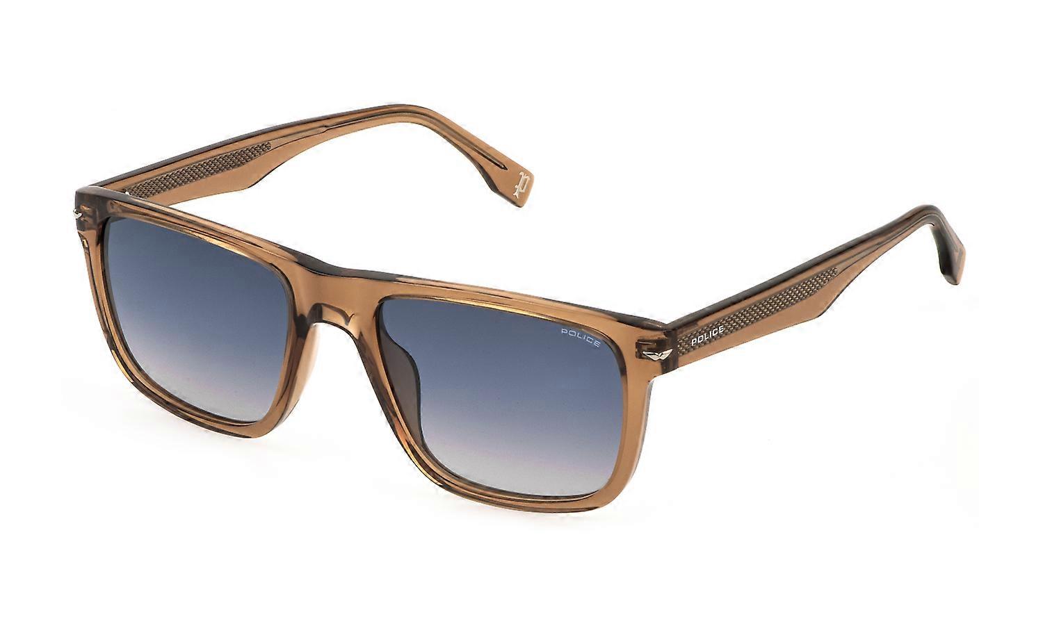 Sunglasses Police SPLQ83 0805 MARRON CHIARO Transparent LUCIDO 56/20/150 MAN