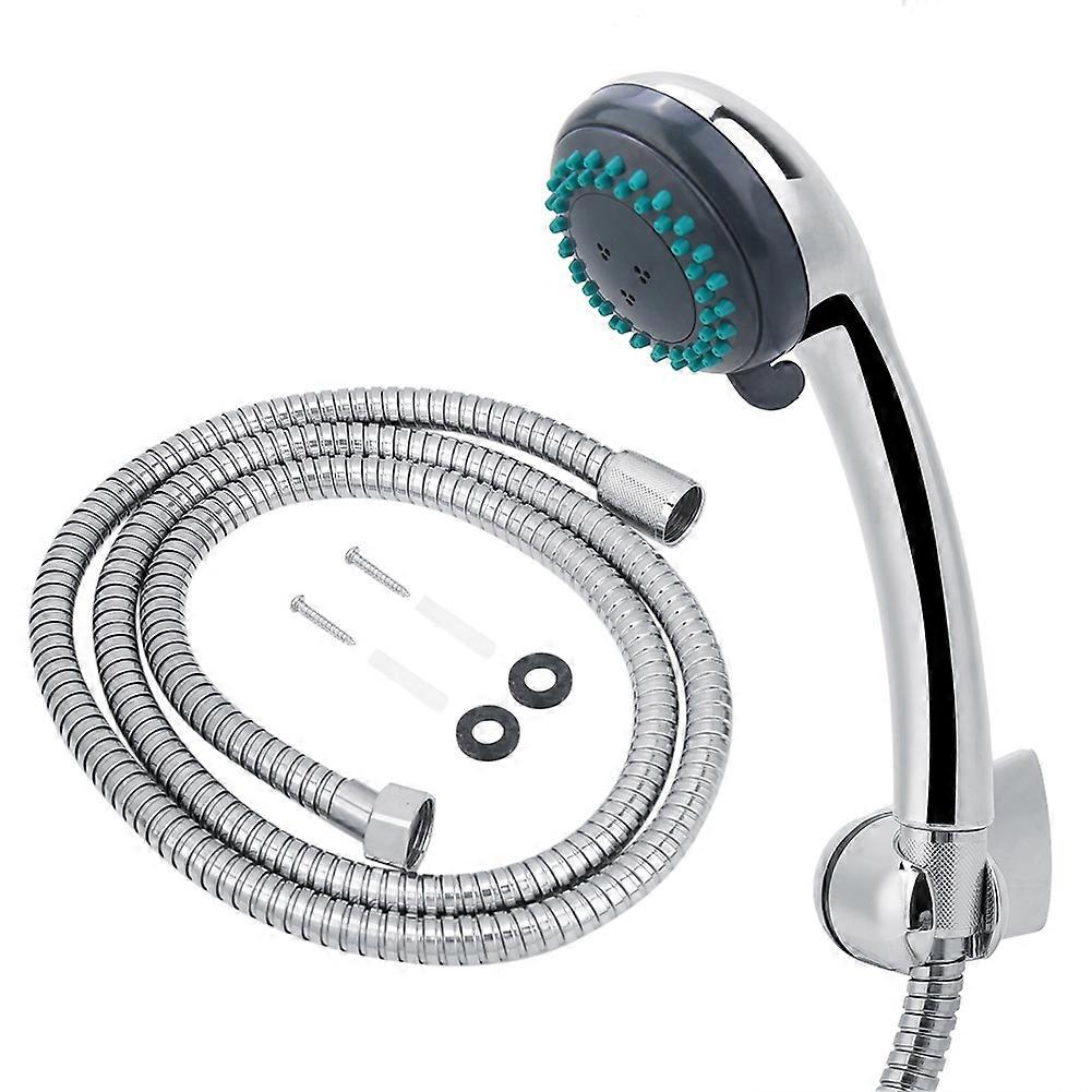 Multi-Function Bathroom Handheld Shower Head Set G1/2', High Pressure Spray, Adjustable Settings, Chrome Finish