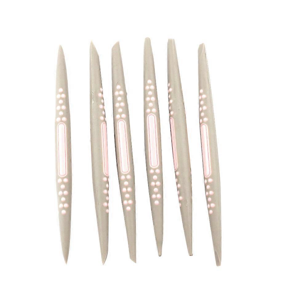 Fondant Cake Decorating Tools Set 6-Piece Plastic Molding Tools Soft Head For Cake Carving And Sugarpaste Sculpture