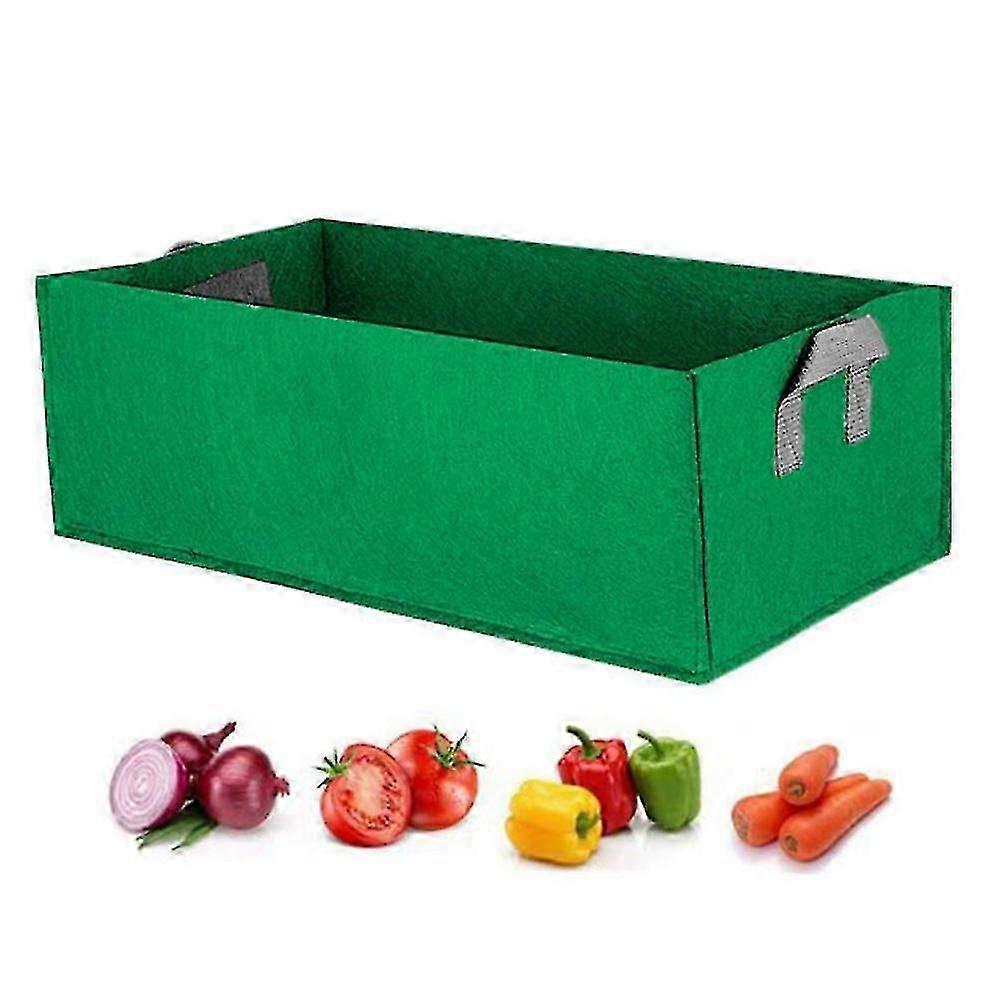 2 قطعة حقيبة زراعة نباتات محبوكة مع مقابض 60x30x20CM