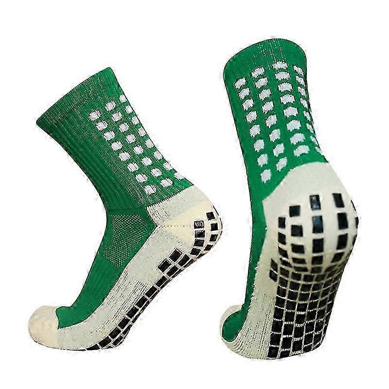 Men's Cotton Anti-Slip Football Socks with Grip for Soccer Training