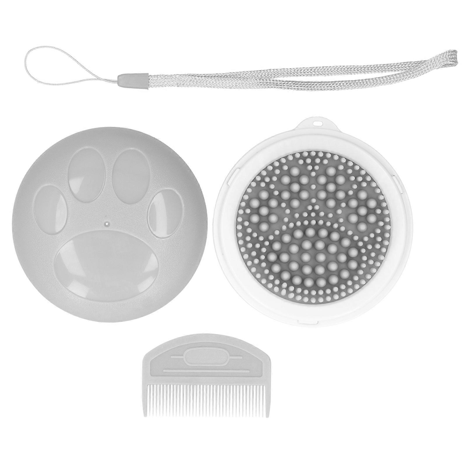 Multi-Function Double-Sided Head Massage Brush for Dogs and Cats - ABS TPE Grooming Tool, Pet Comb for All Breeds