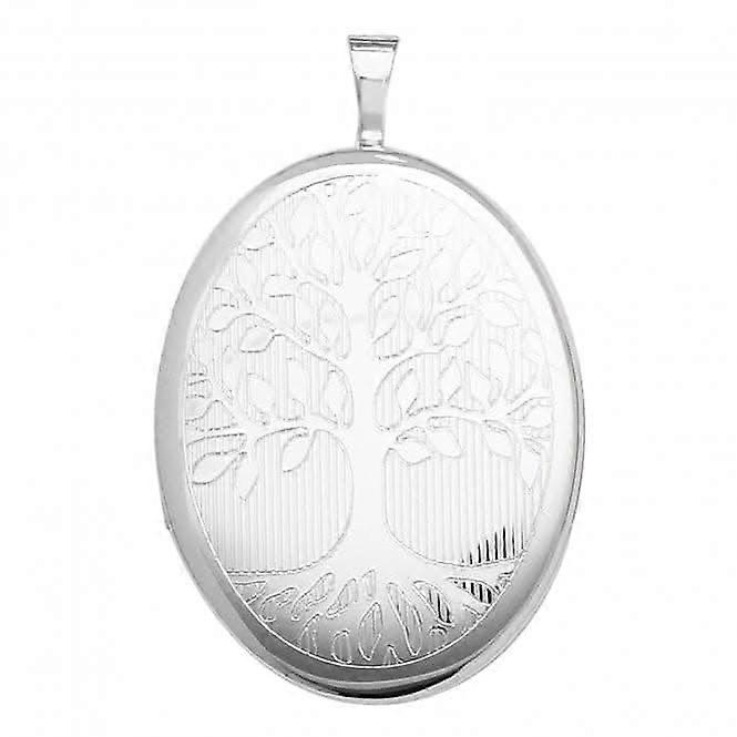 Acotis Silver Locket Oval G6943