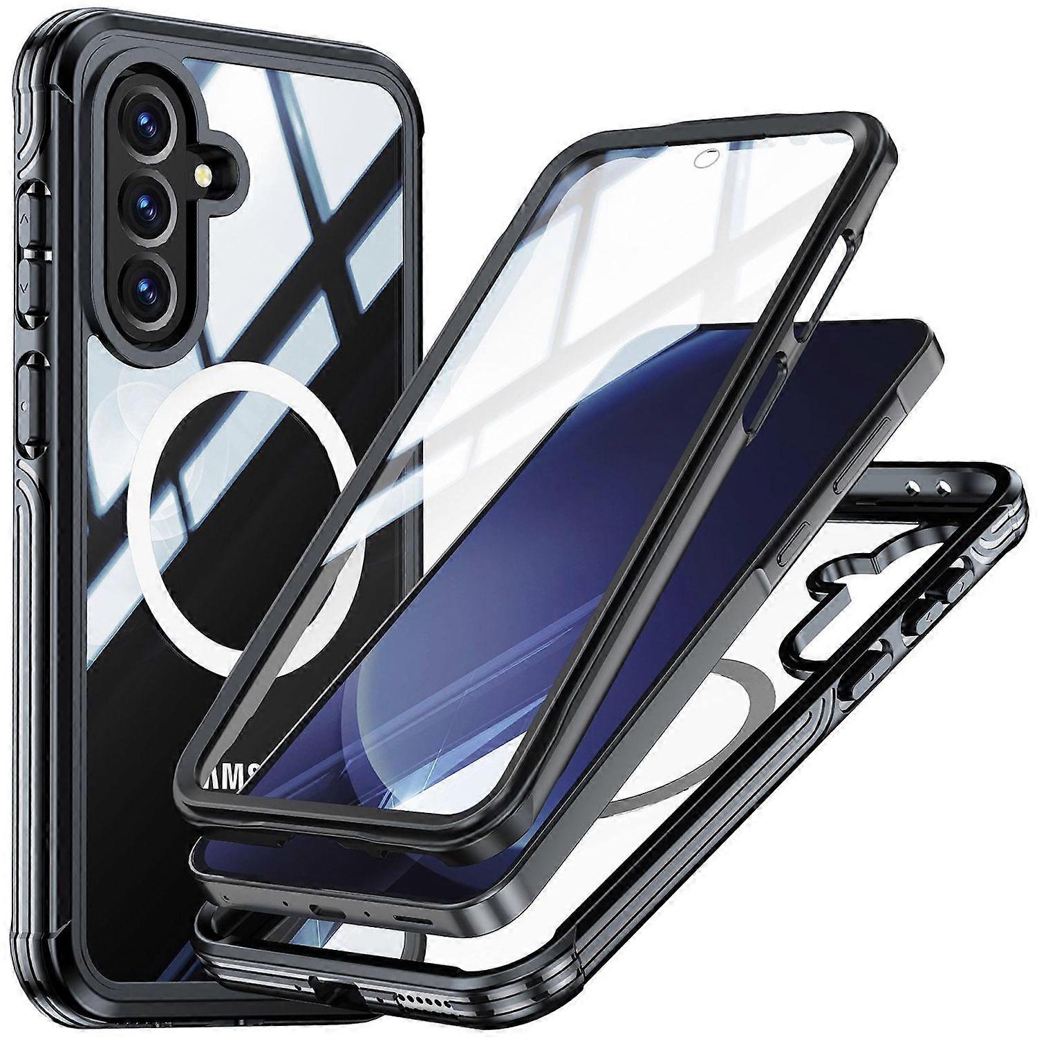 For Samsung Galaxy A56 / A36 MagSafe 360 Degree Hybrid Bumper Black