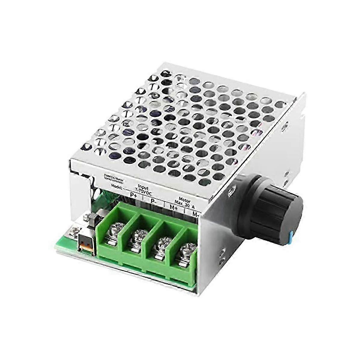 DC Motor Speed Controller PWM Controller, 7-70V 30A Adjustable PWM Motor Speed Regulator 12V 24V 36