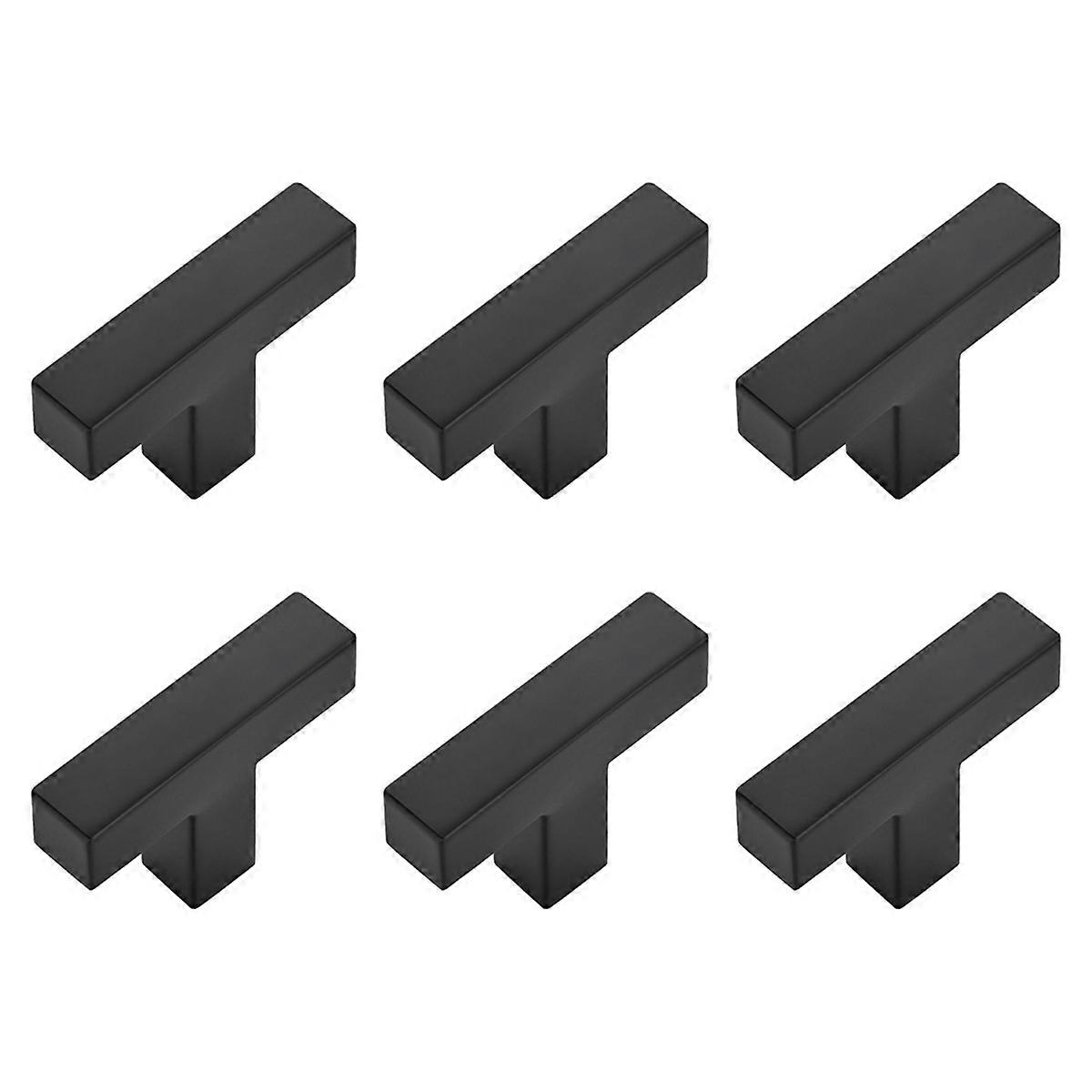Black Cabinet Handle, T-Shaped Pull Rod Single Hole, for Kitchens,