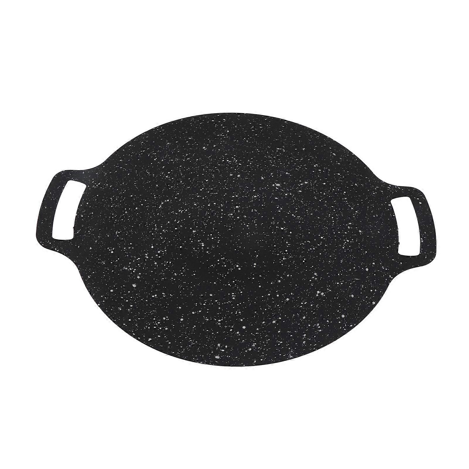 Korean Grill Pan Maifan Stone Anti Sticky High Temperature Resistant Grill Plate for Outdoor Camping 32cm