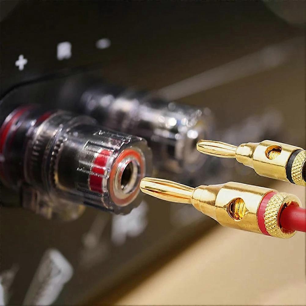 4mm Banana Plug Musical Cable Wire Audio Speaker Adapter Speaker Amplifier Cable Wire Pin Banana Con