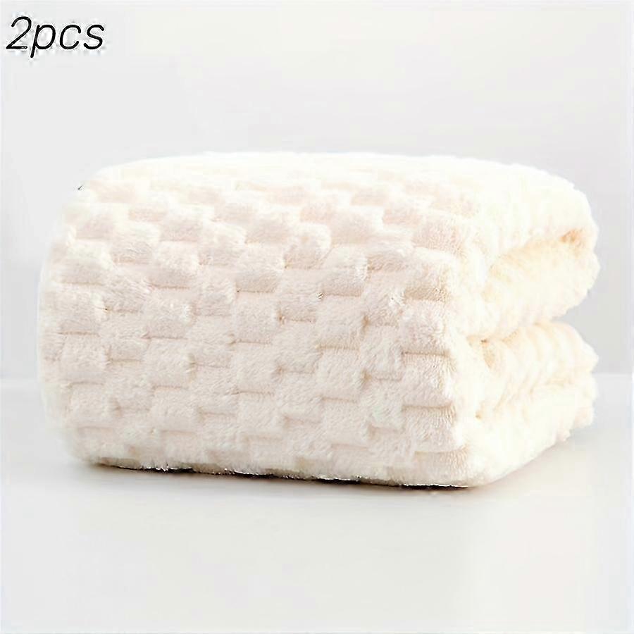 Nopeasti kuivuvat ylelliset mikrokuitukylpypyyhkeet, 2-osainen - erittäin imukykyinen ja pehmeä vohvelikudos, nopeasti kuivuva kylpylään, kuntosalille, matkoille