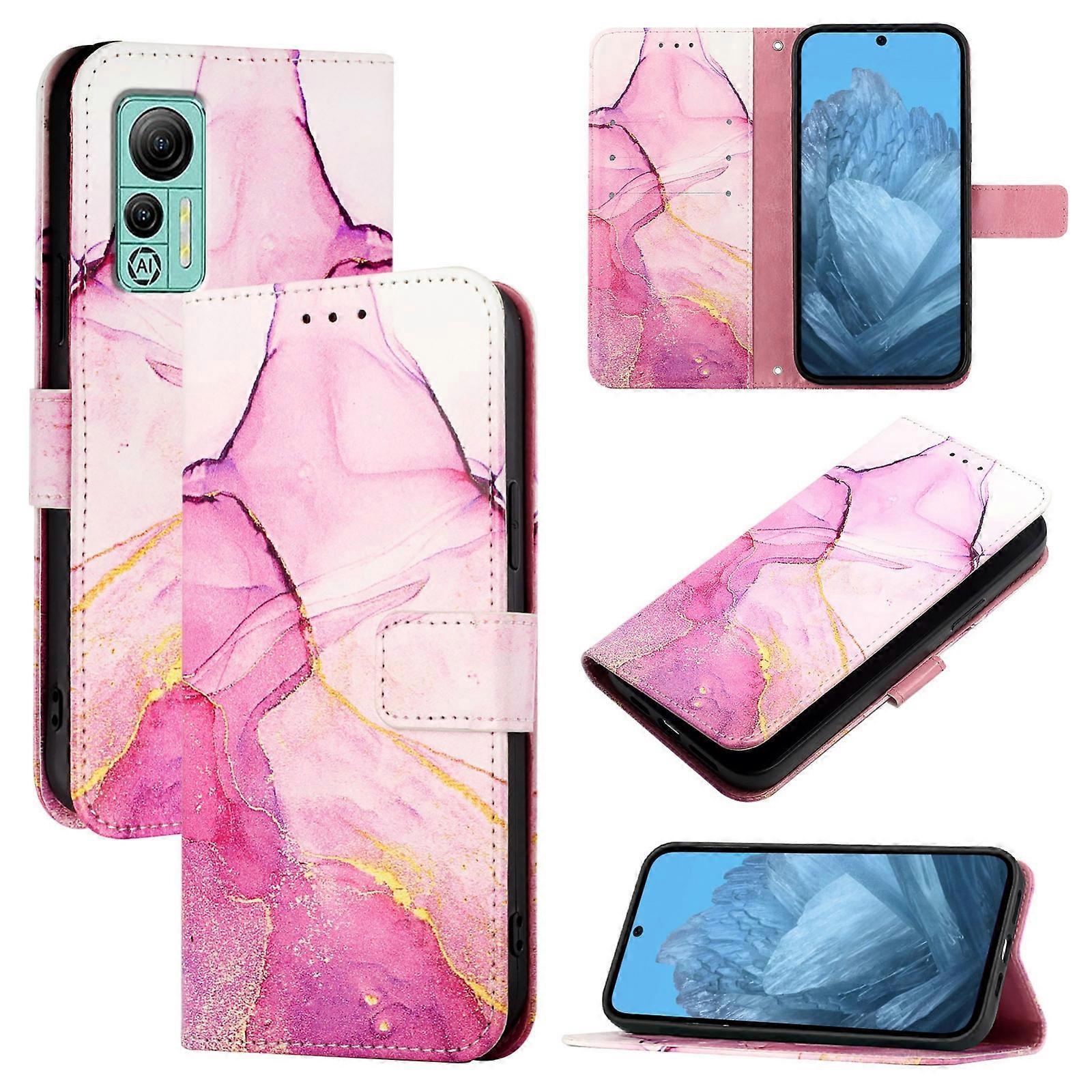 PT003 Marble Pattern Flip Leather Phone Case For Ulefone Note 14