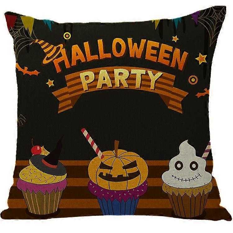 2Pcs Halloween Party Printed Pillow Cases