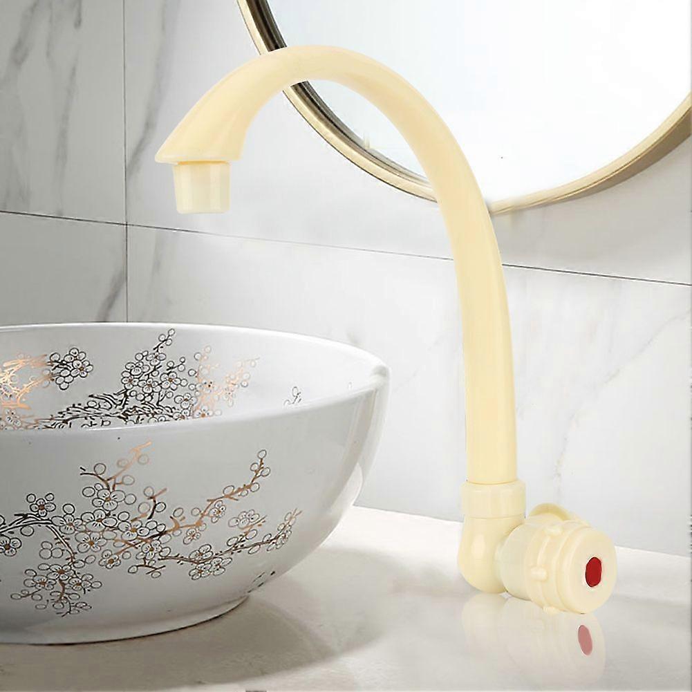 ABS Plastic Sink Faucet, Single Handle Kitchen Basin Tap G1/2"