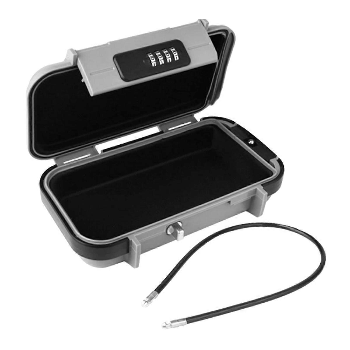 Portable Safe Box, Combination Security Case LockBox with Code A