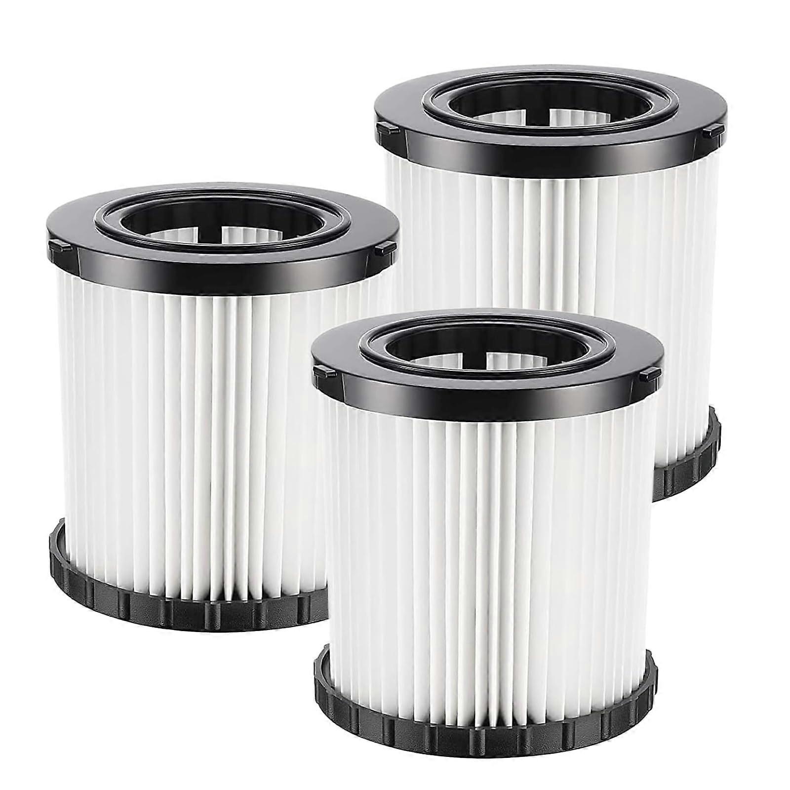 DCV5801H HEPA Replacement Filter for DeWalt DCV580 DCV581H 20V Max Wet/Dry Vacuum, Washable Reusable 3-Pack