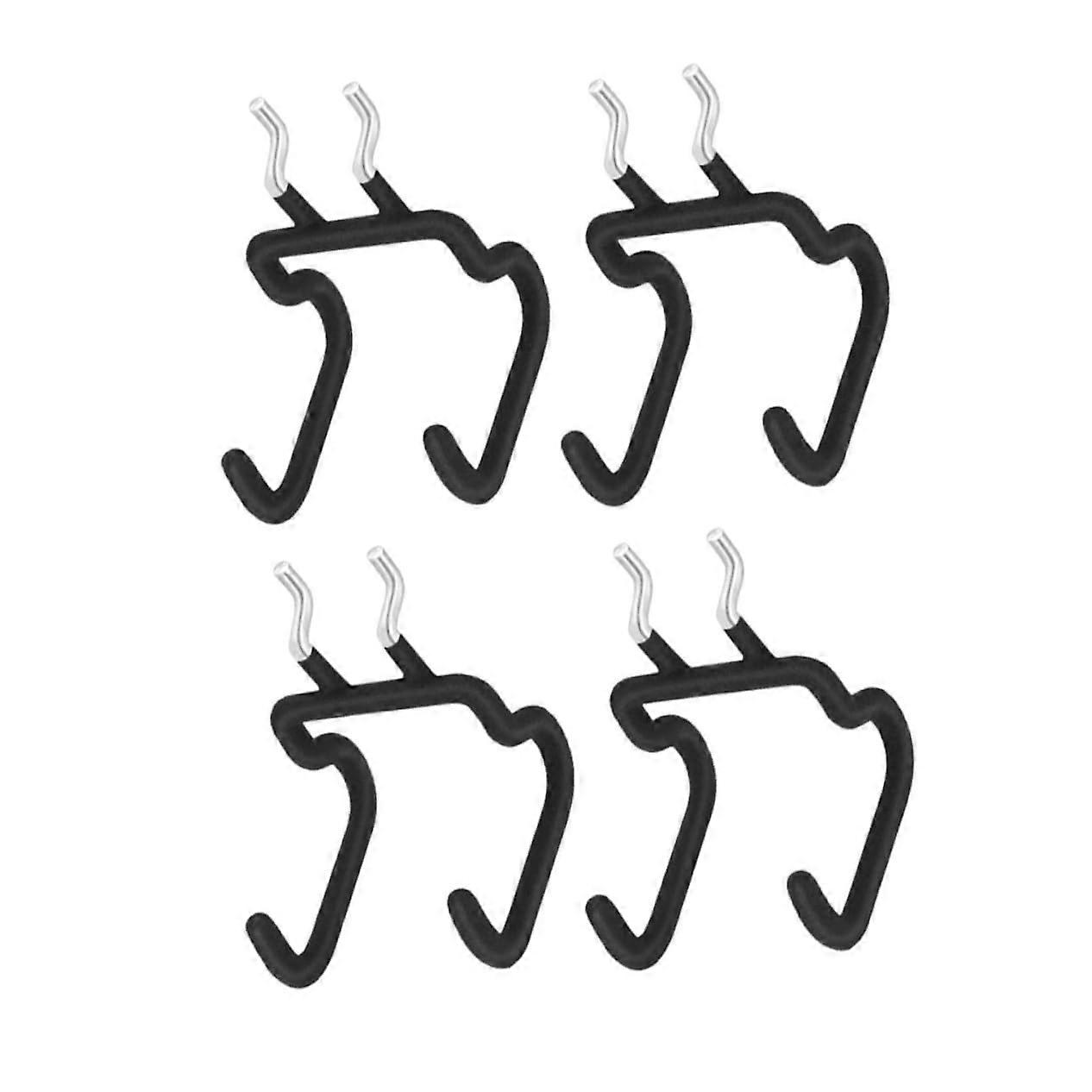 Pegboard Drill Holder 4 Pcs Tool Hangers for Garage Storage Steel Rubber Hooks Garage Wall Hooks for Tools