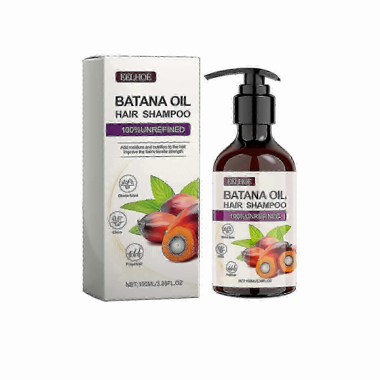 EELHOE Batana Volumizing Shampoo Clear and Soft Cleansing No Frizzy Oil Control Increase Fluffy