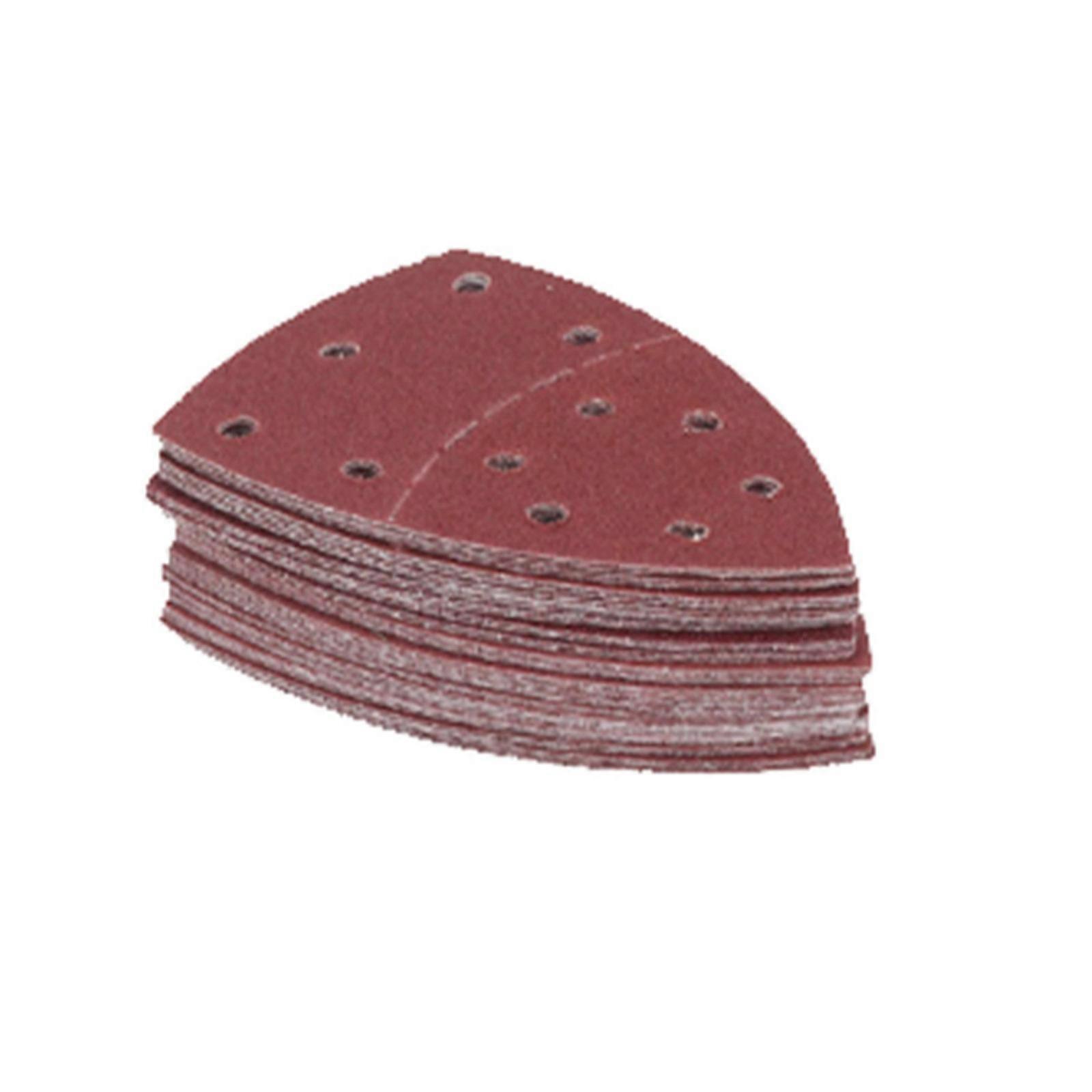 40/50/60/80Pcs Detail Sander Mixed Grit for Fast Removal Rough Flaking Abrasive Triangle Sandpapers Sheets