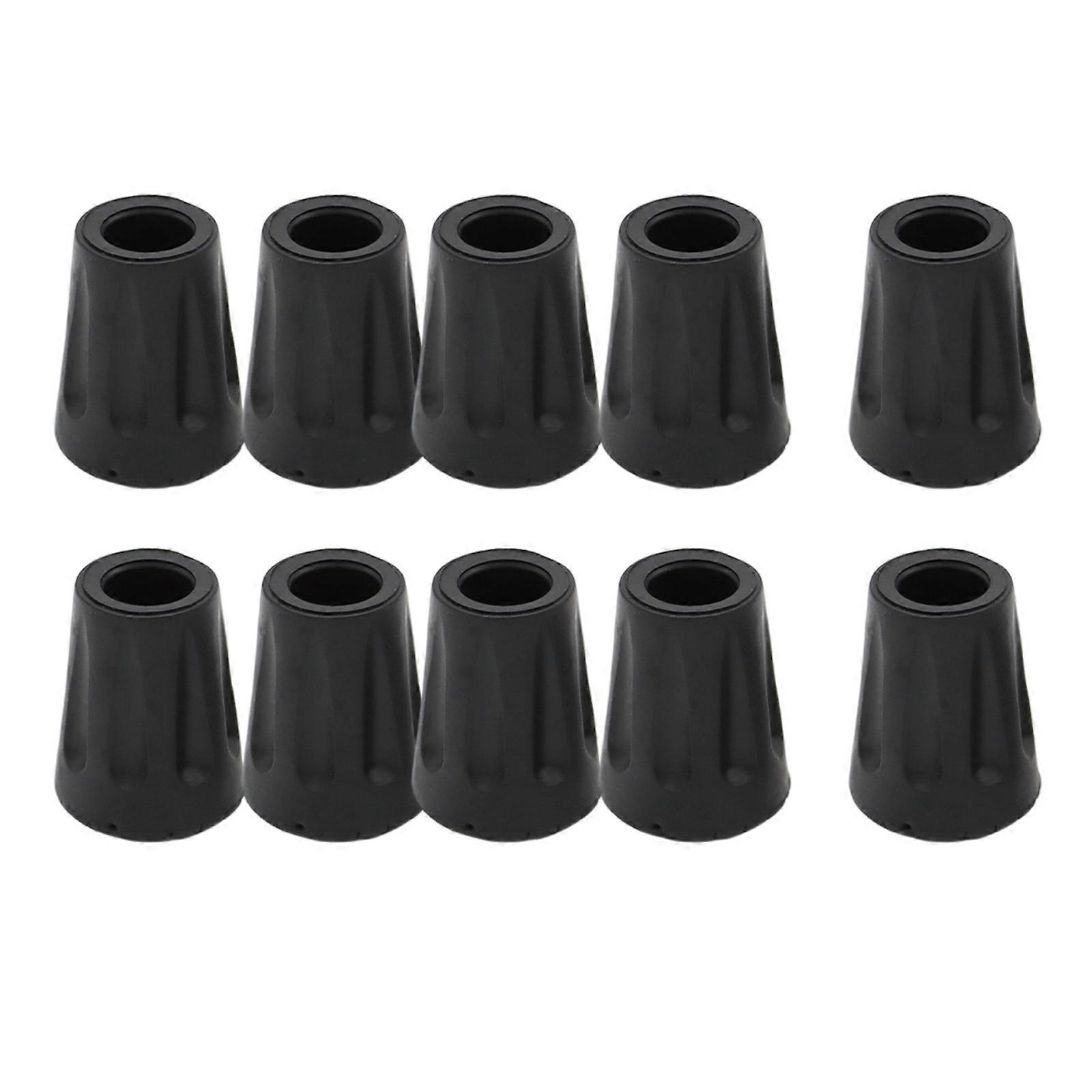 10pcs Walking Stick Bottom Pad Thicken Trekking Poles Cane Tip Protectors for Various Weather Conditions