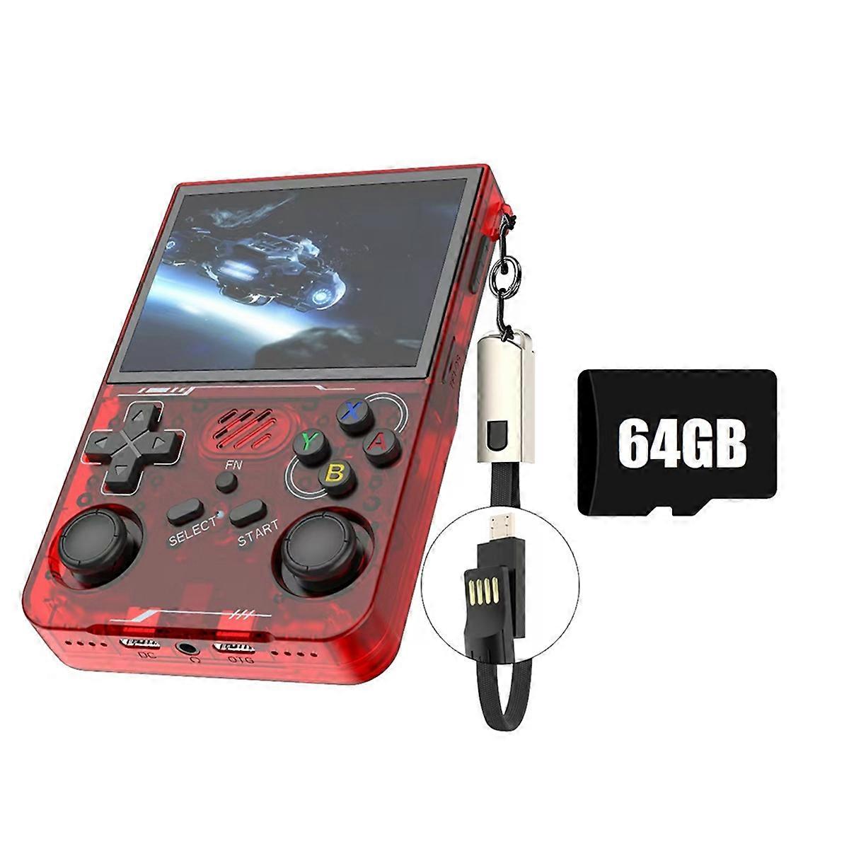R36XX Console de jeu portable rétro 64G 20000+Games WiFi Linux Portable Pocket Video Player 3,5 pouces