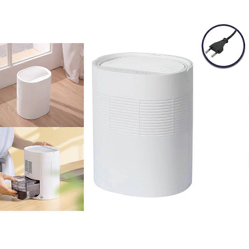Mini déshumidificateur portable dessiccateur d’humidité absorbeur d’air électrique 1L grande eau pour réservoir pour la cuisine à la maison Offic blanc