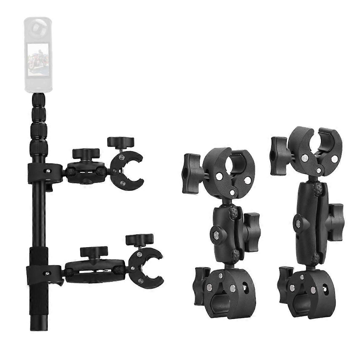 BRDRC Cycling Bracket Set For Sports Camera Extension Pole Multi-Angle Capture/Dual Grip Stability