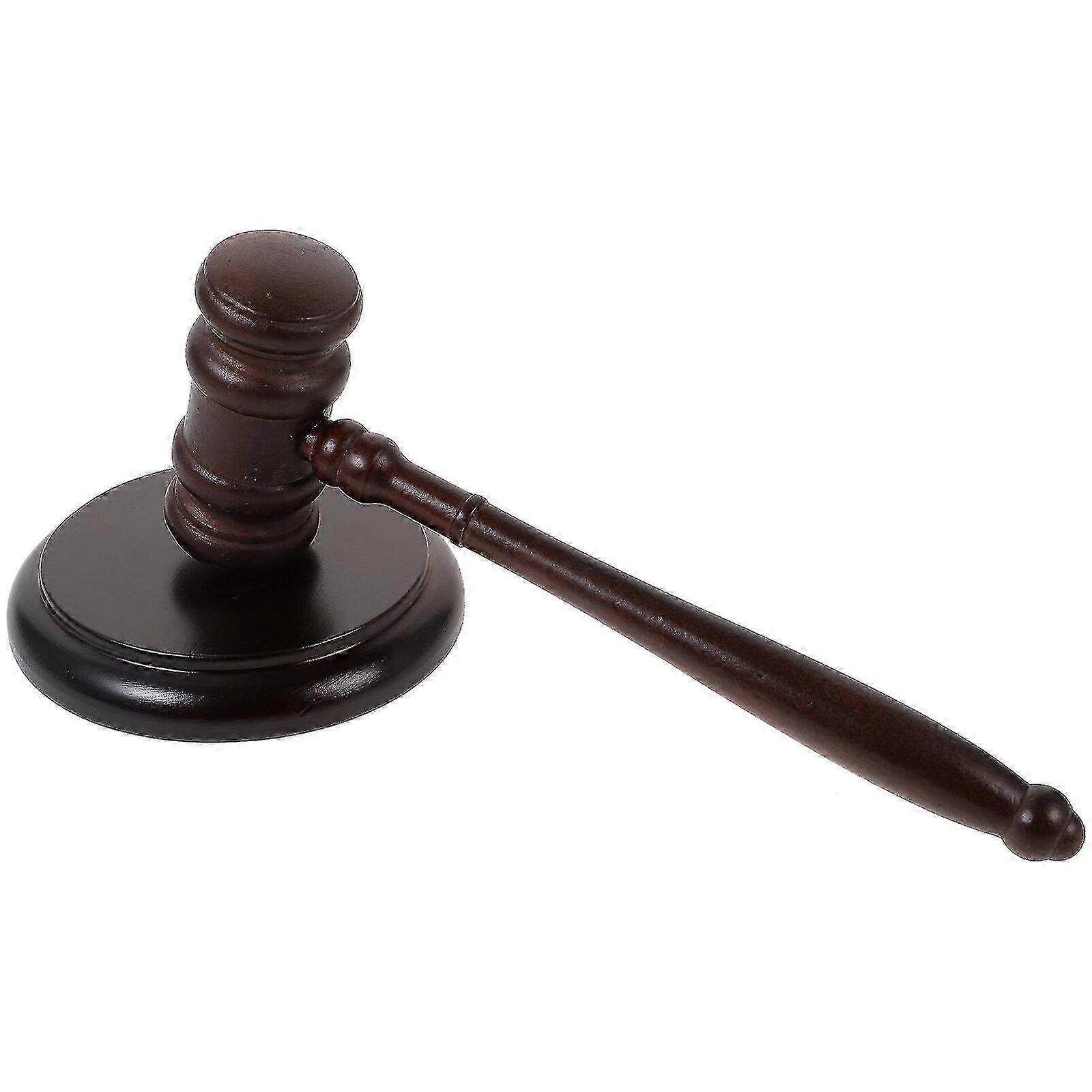 Judge Hammer Wooden Gavel Judge Hammer Educational Tool Pounding Mallet With Base