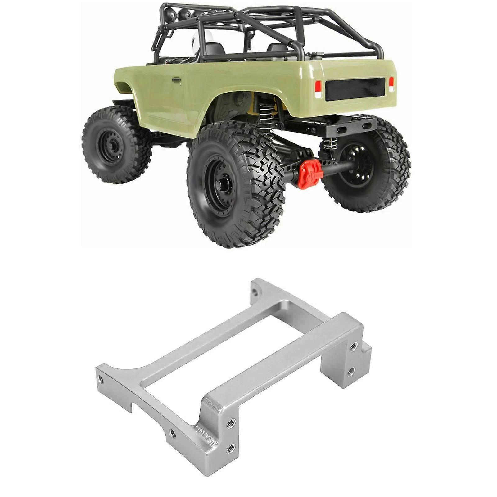 RC Crawler Metal Servo Mount Replacement Aluminum Alloy Durable Stable RC Car Servo Mount for Axial SCX10 II 1/10 RC Cars Silver 