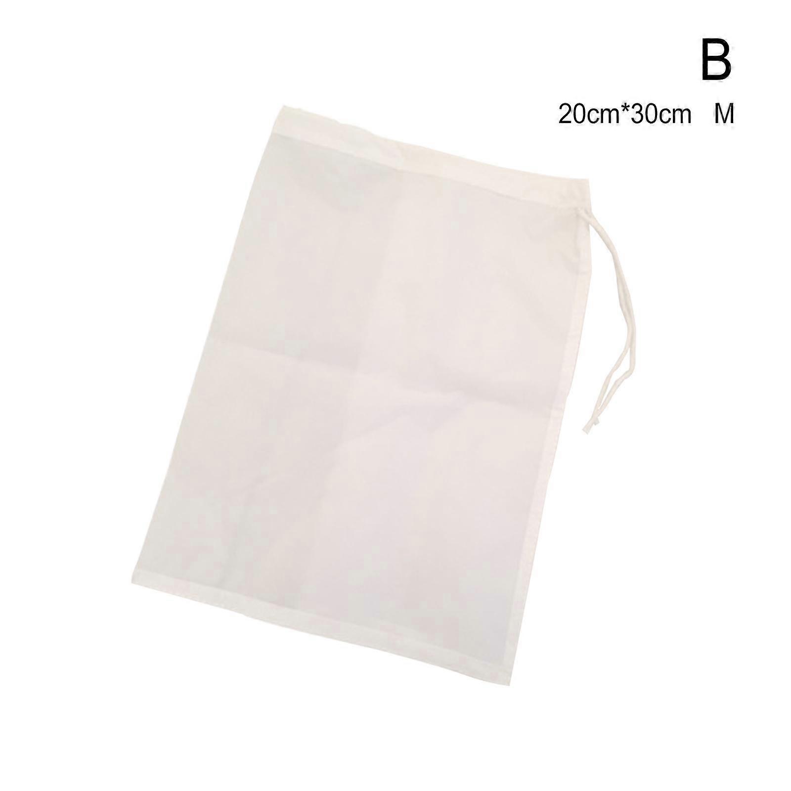 1X Reusable Straining Bag Fine Mesh Home Brew Filter Juice Milk Bags