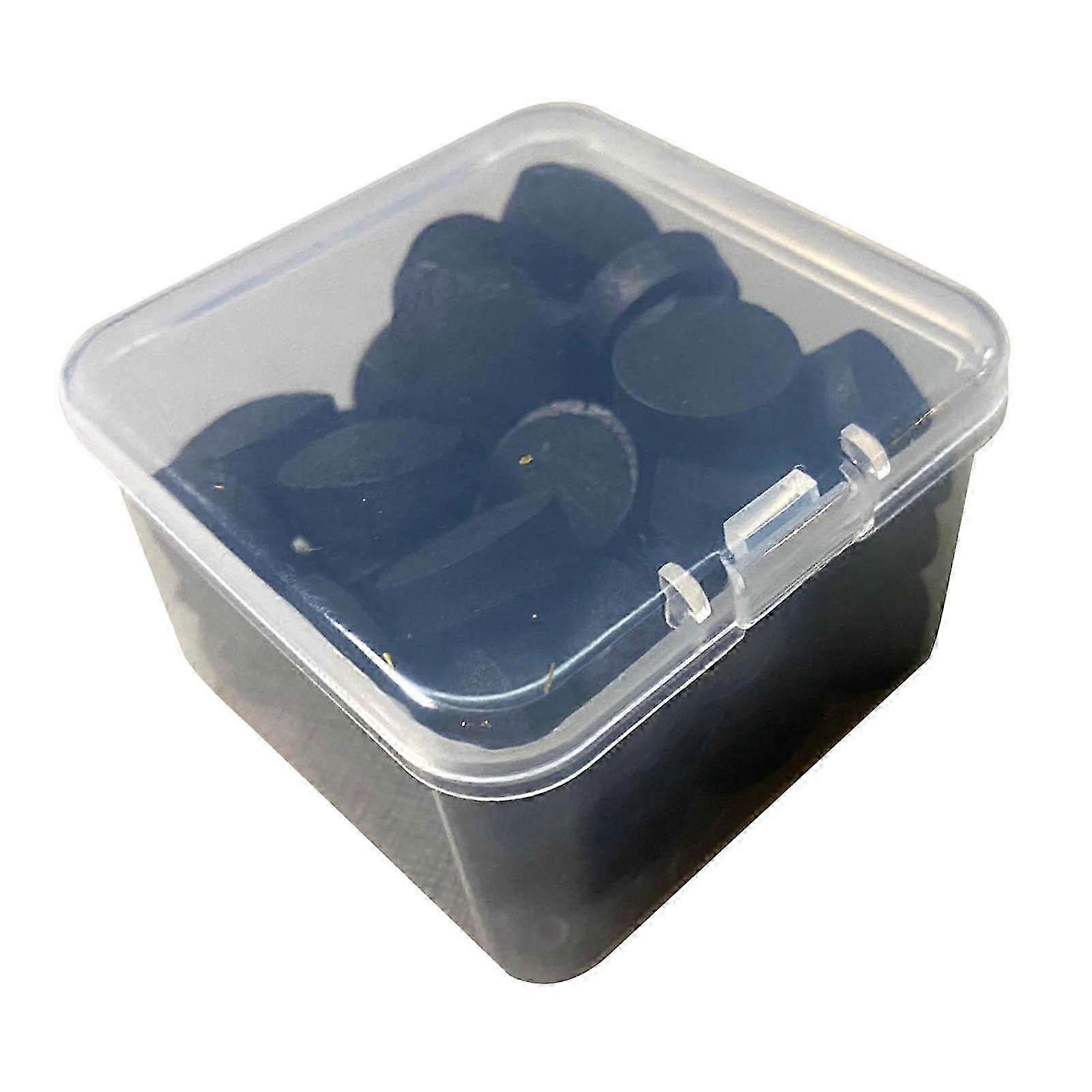 2025 50x Tragbare Leder Snooker Queue Spitzen Billard Queue Spitzen Kleber auf 14mm