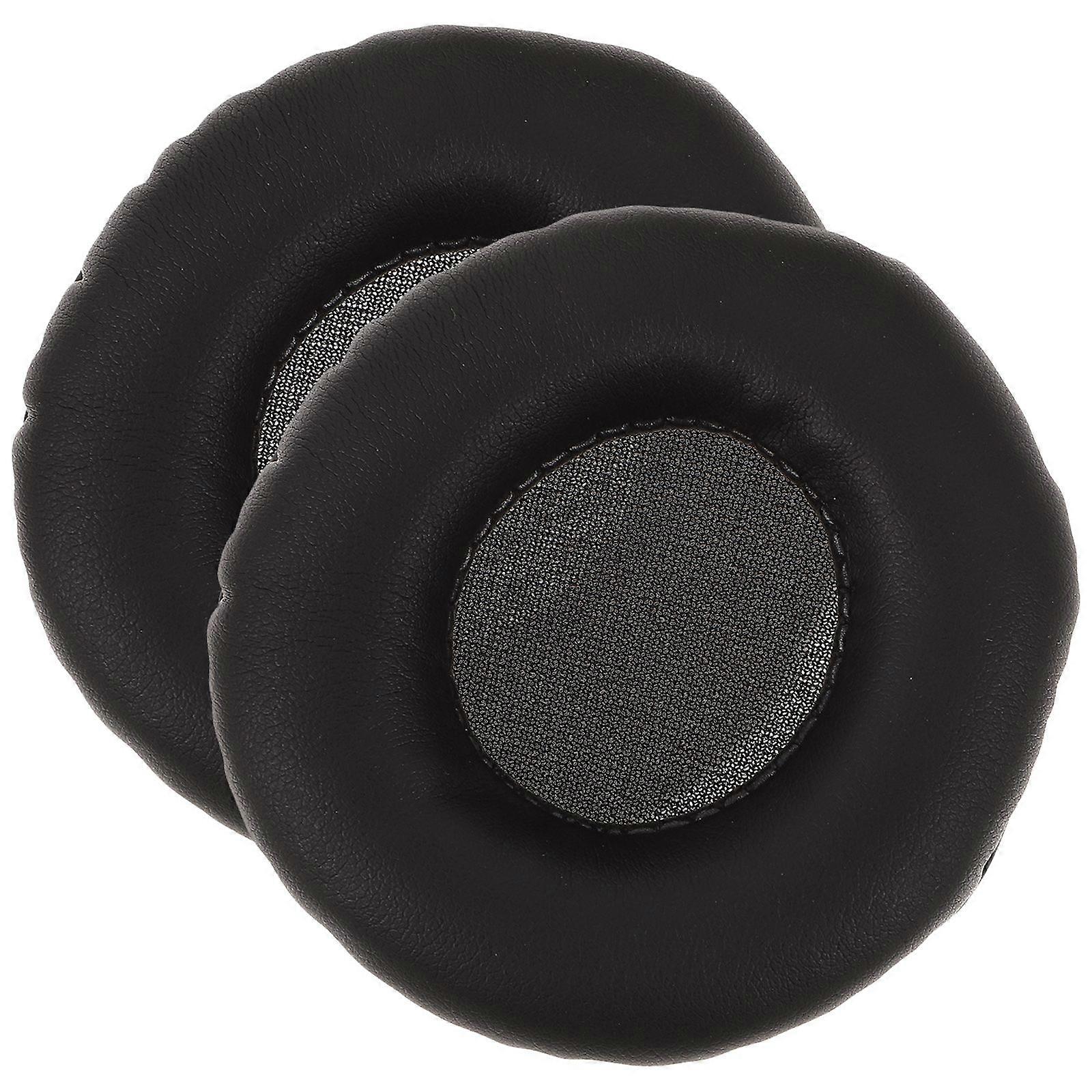 2PCS/Set Headset Use Sponge Earmuffs Soundproof Earmuffs For E40BT E30 72mm(Black)