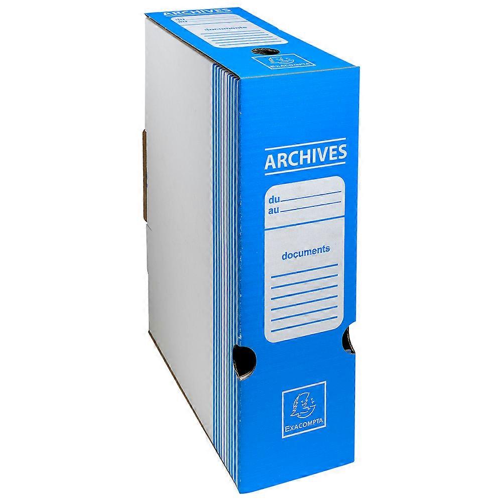 Exacompta 261005H 50x Archive Box 100mm - Blue