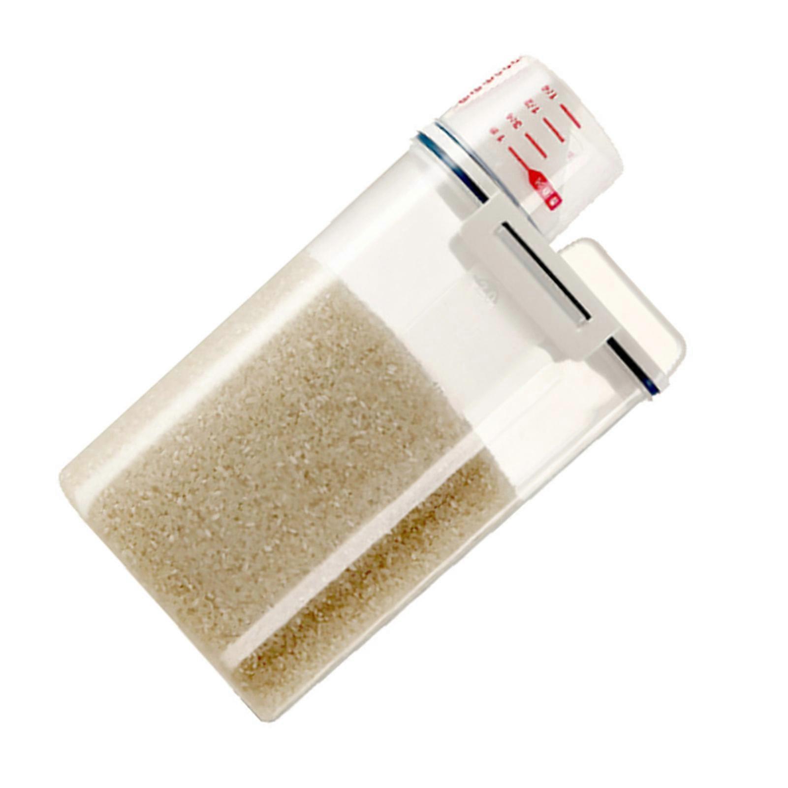 Rice Airtight Storage Container 16.7x29x11cm Clear Scale, Double Sealed