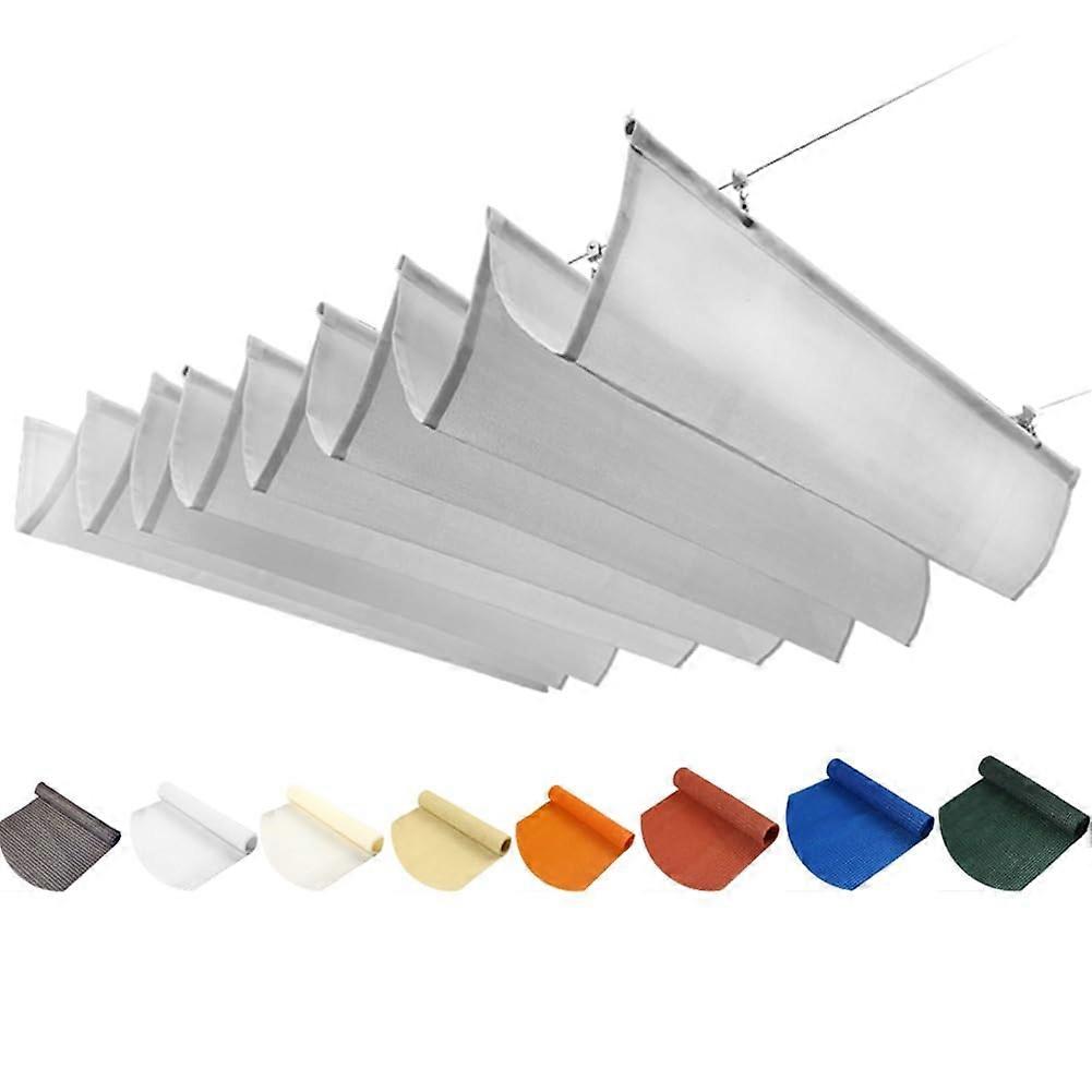 Retractable UV-Resistant Sun Shade Sail with Mounting Kit for Patio, Pergola, Terrace, Custom Size Options