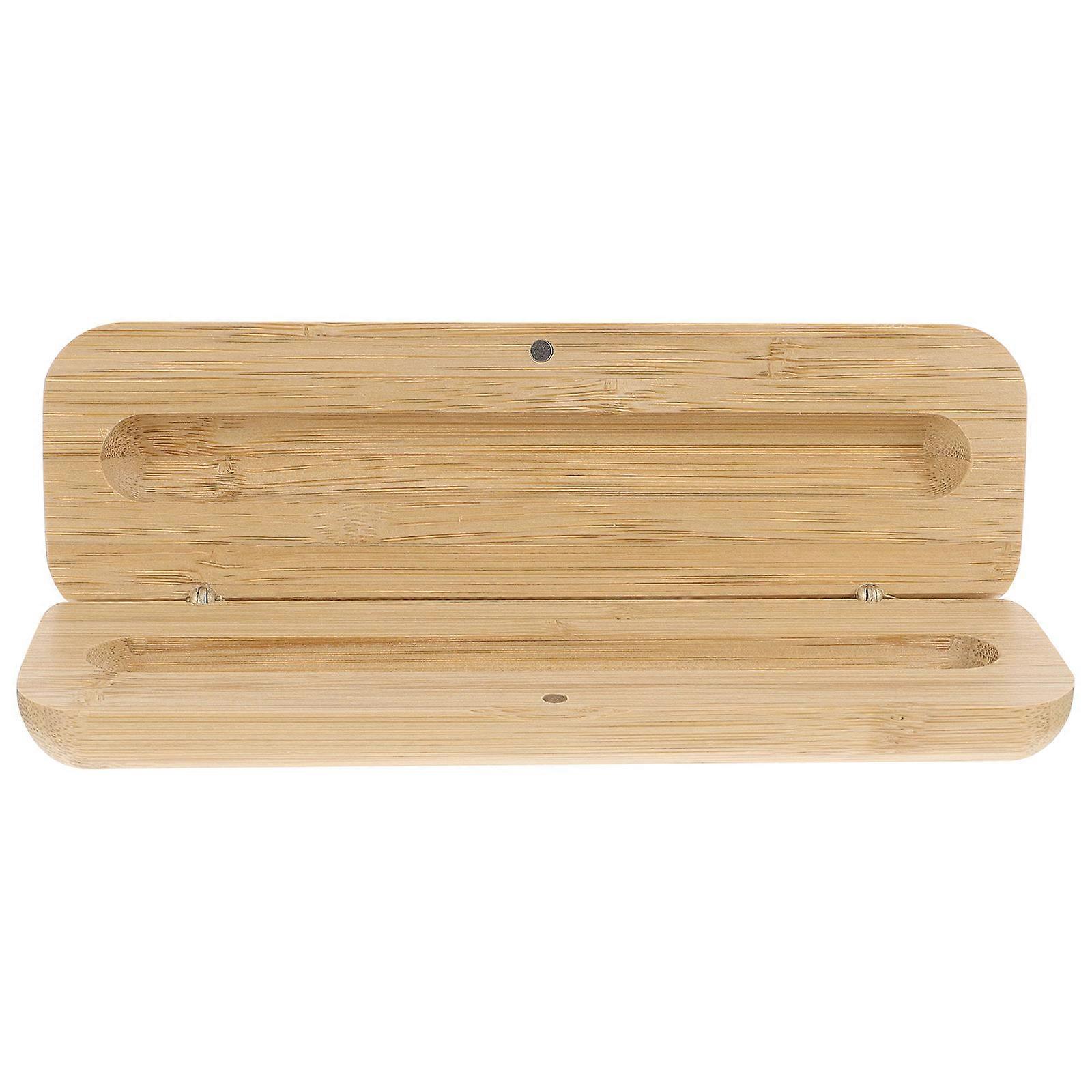 Natural Style Pen Case Gift Box for Stationery Storage Khaki Color Compact Size