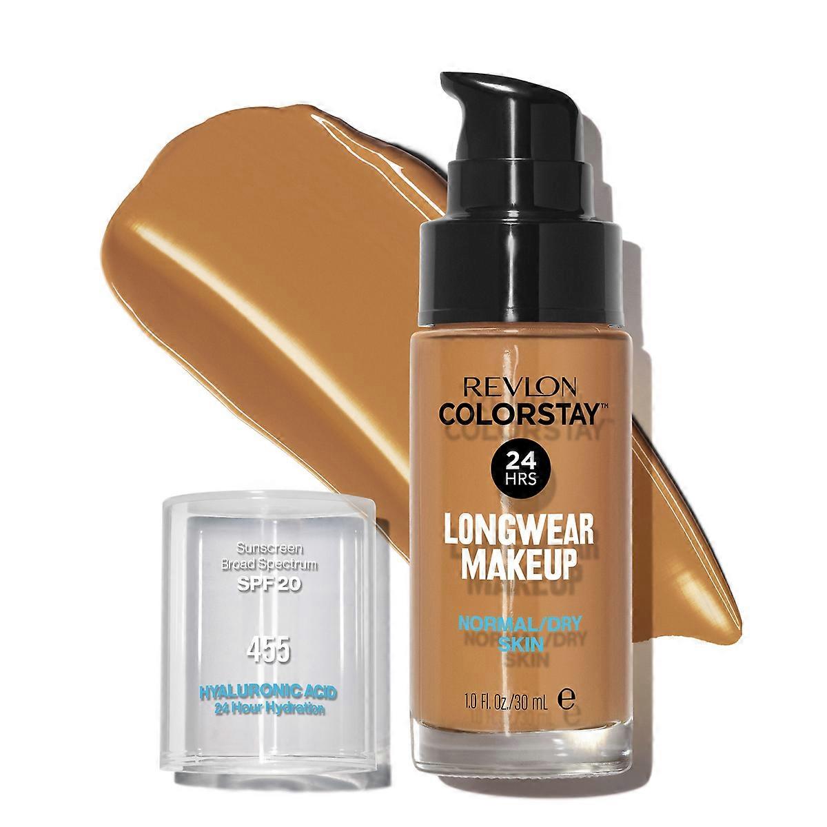 Revlon Colorstay Makeup For Normal/dry Skin With Spf 20, 455 Honey Beige - 1 Fl Oz