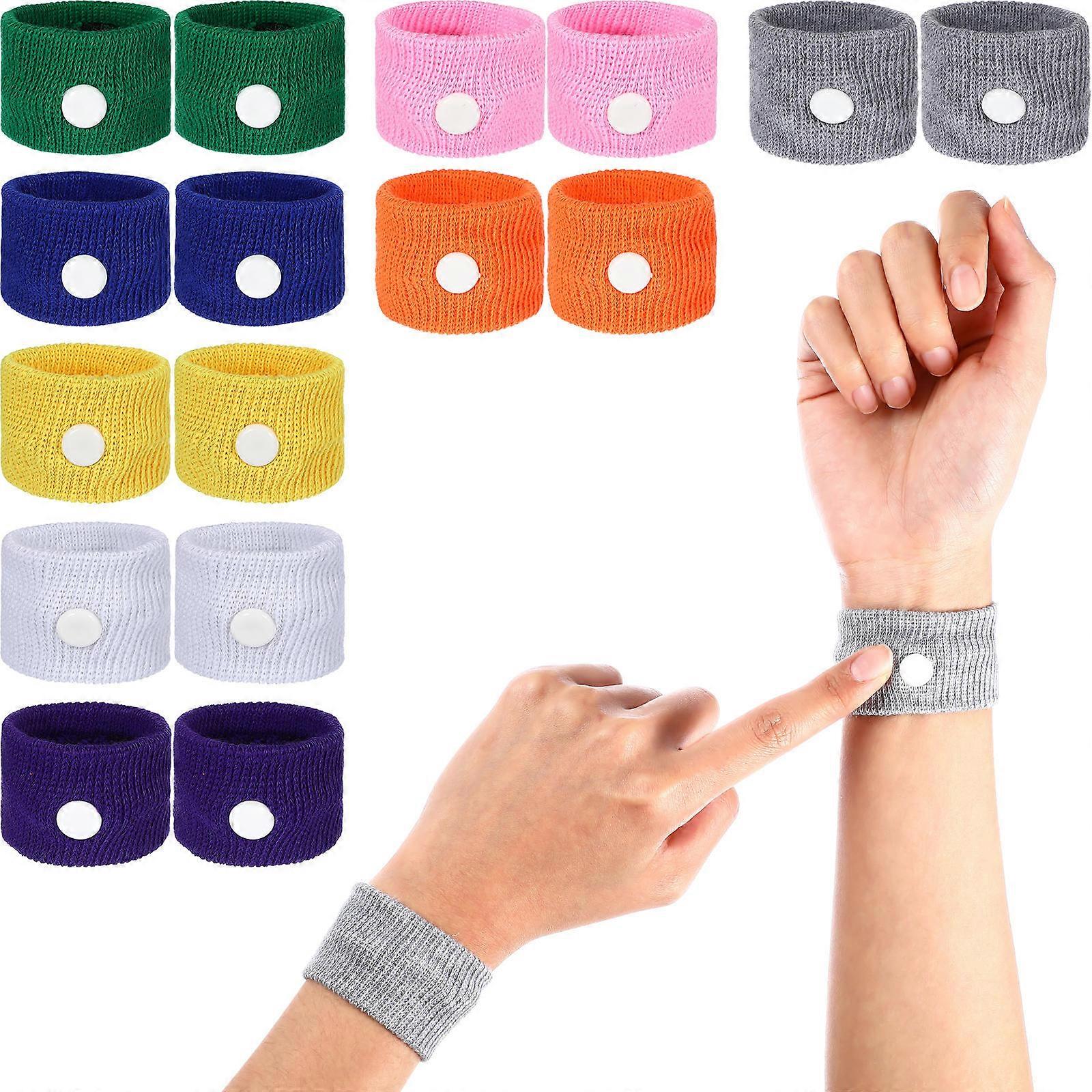 Travel Accessories Healifty Circular Button Design Wristbands for Car Flight Pregnancy 8Pairs