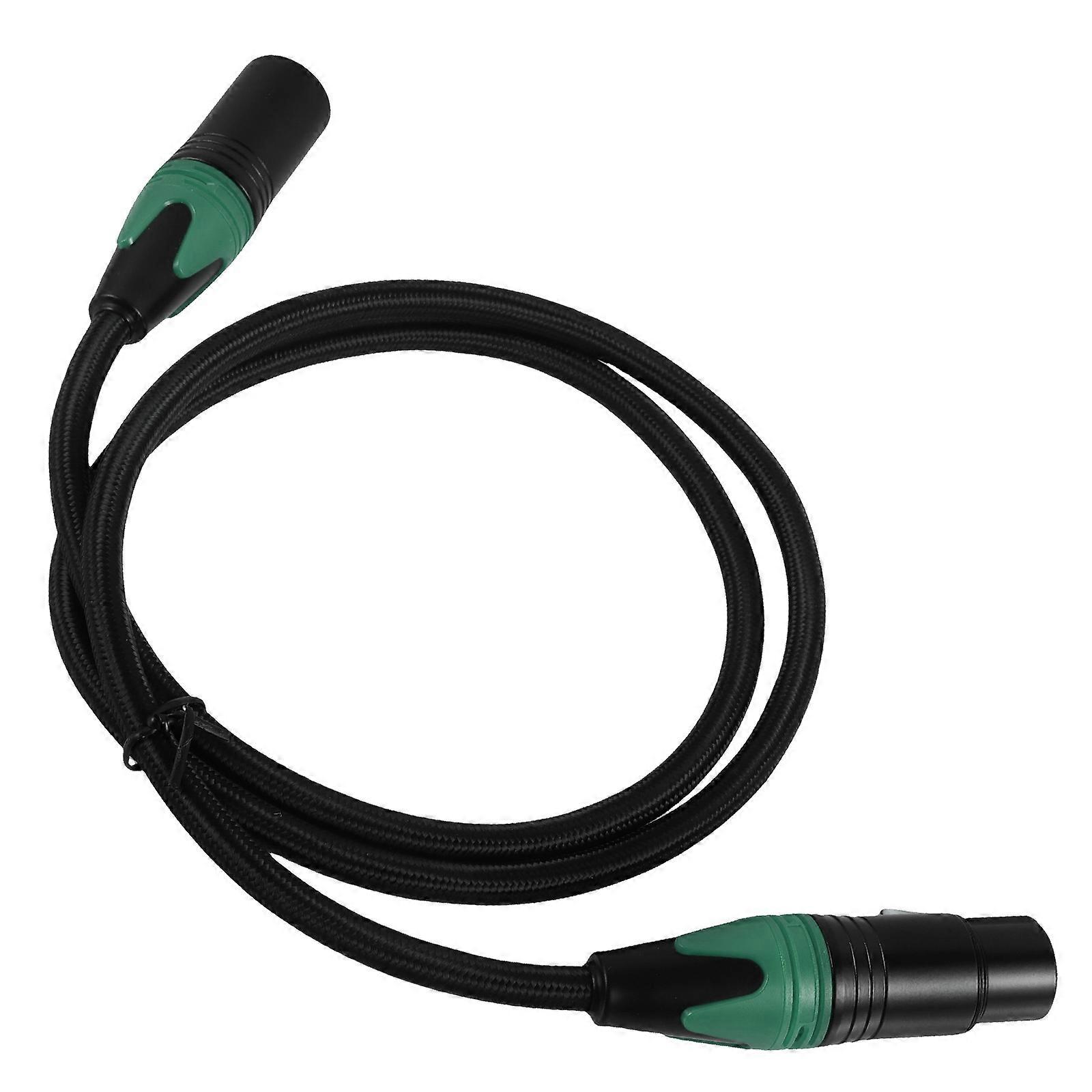 Braided XLR Cable Male to Female Microphone Extension for Studio Monitors – Plug and Play Design with Shielding for Clear Audio Transmission
