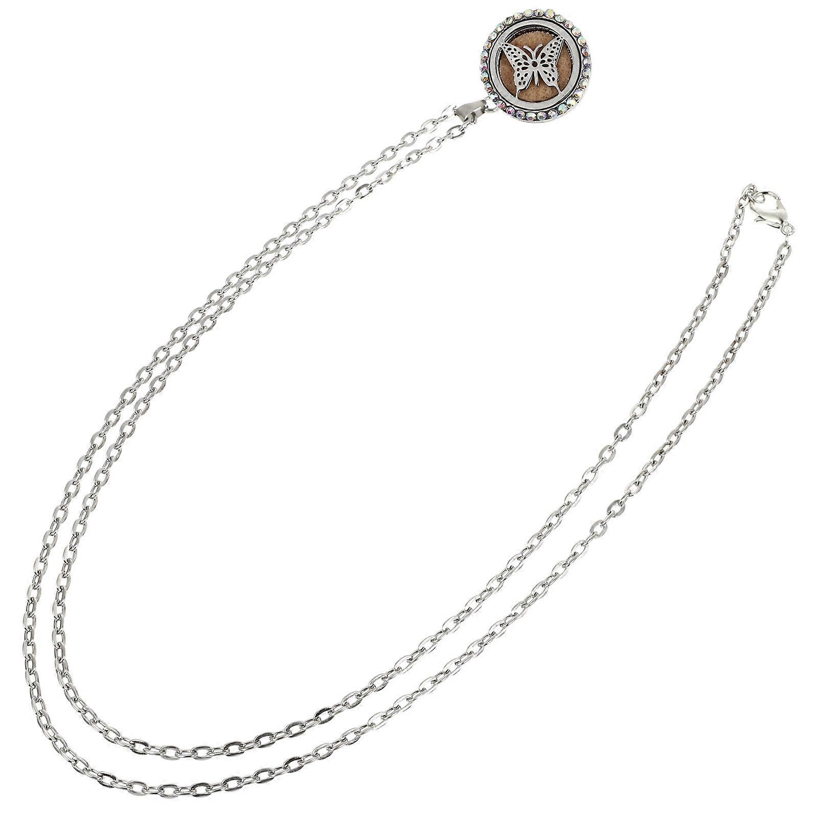 Perfume Locket Necklace Essential Oil Diffuser Pendent present Giving 2x2x0.7cm Aromatherapy 1Pc