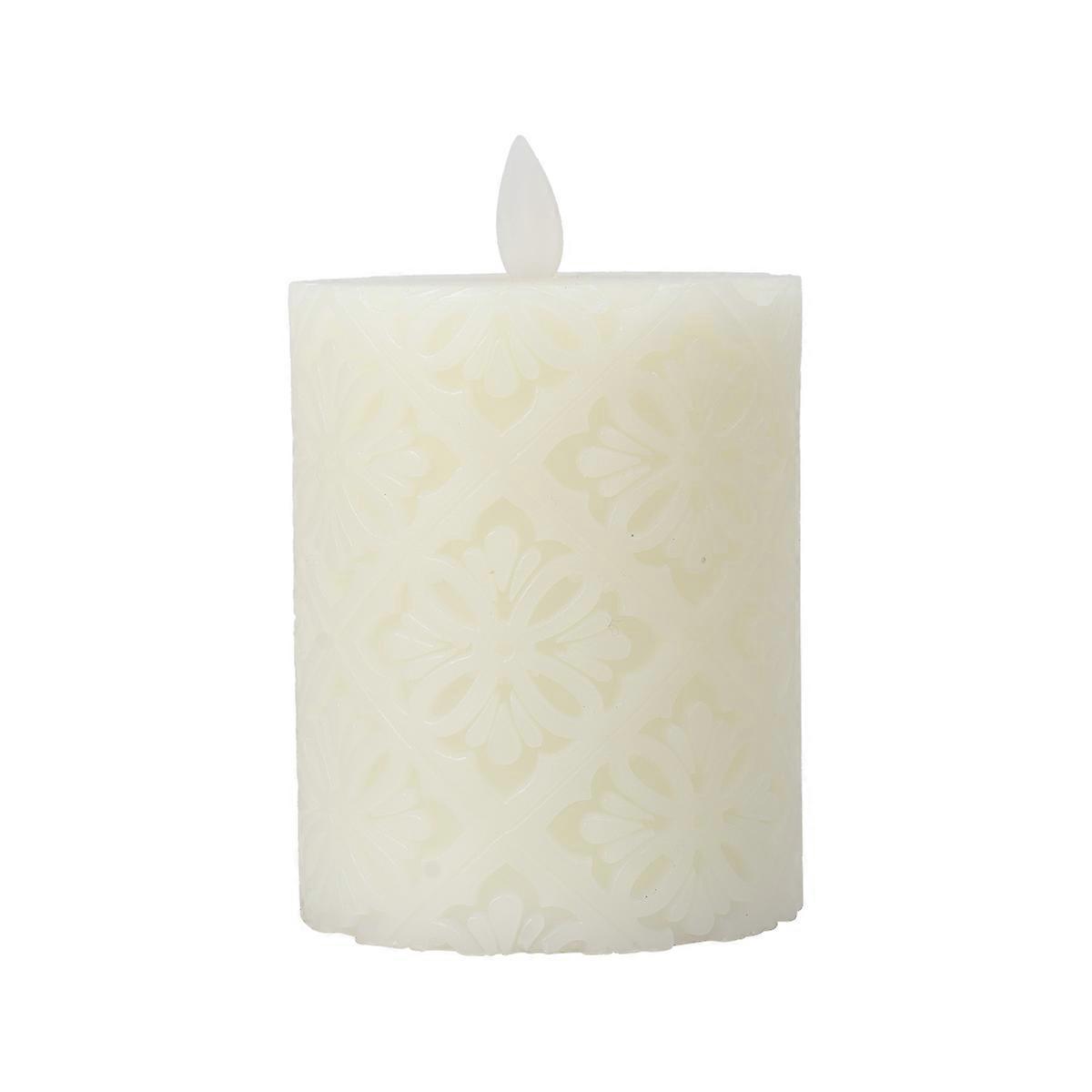 Electric Tea Light Led Tealight Flat Mouth Candle Shape Realistic and Decor 1Set