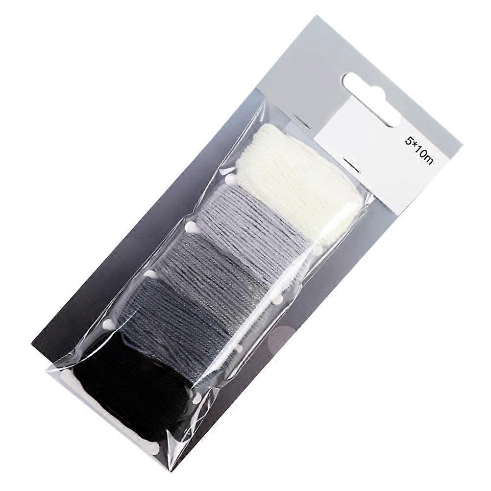 Gradient Color Thread Embroidery Cross Stitch Line For Jewelry Crafting Beginners 1Set
