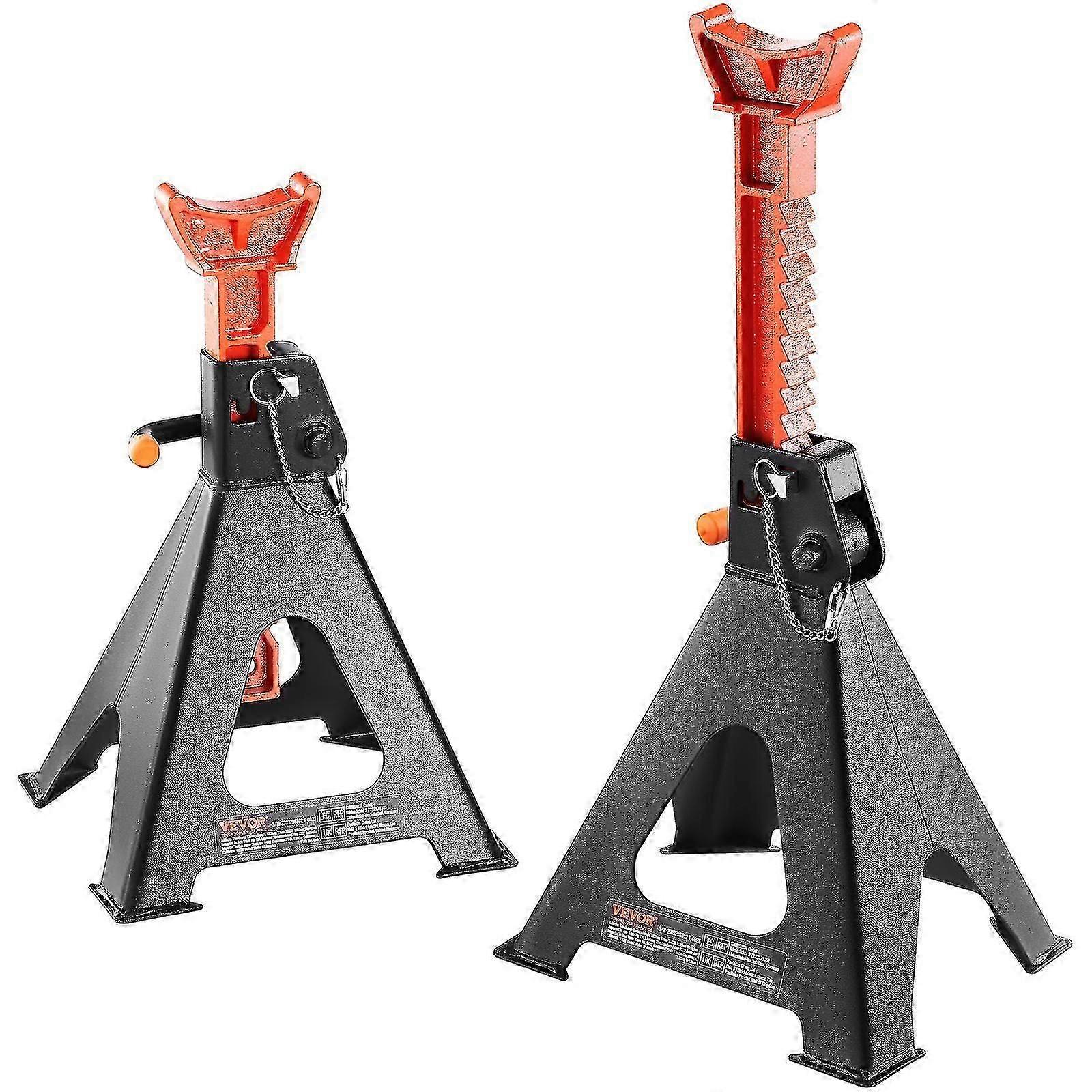 جاك ستاندز، 6 طن (13000 رطل) رفع سيارات الدفع الرباعي، شاحنة بيك أب، سيارة و UTV/ATV، أحمر، 1 زوج