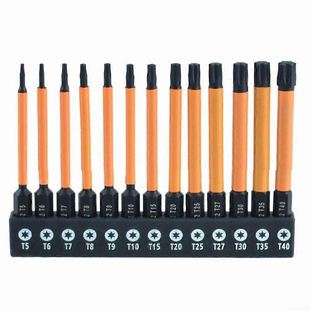 SternBitWerkzeugset made of alloy steel, 13piece, compatible with T40 screws, great addition for every toolbox