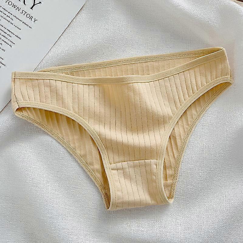 FINETOO Cotton Panties for Women Briefs Ladies M-XL Underpants Solid Color Underwear Girl Fashion Intimates
