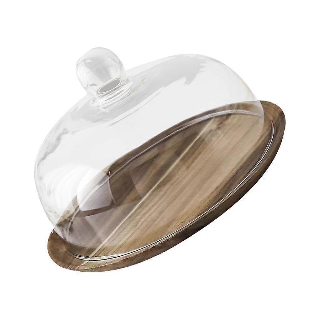 Cupcake Display Plate Square Base Party Display Desserts Wood Material 28.00X28.00X19.50CM 1Pack