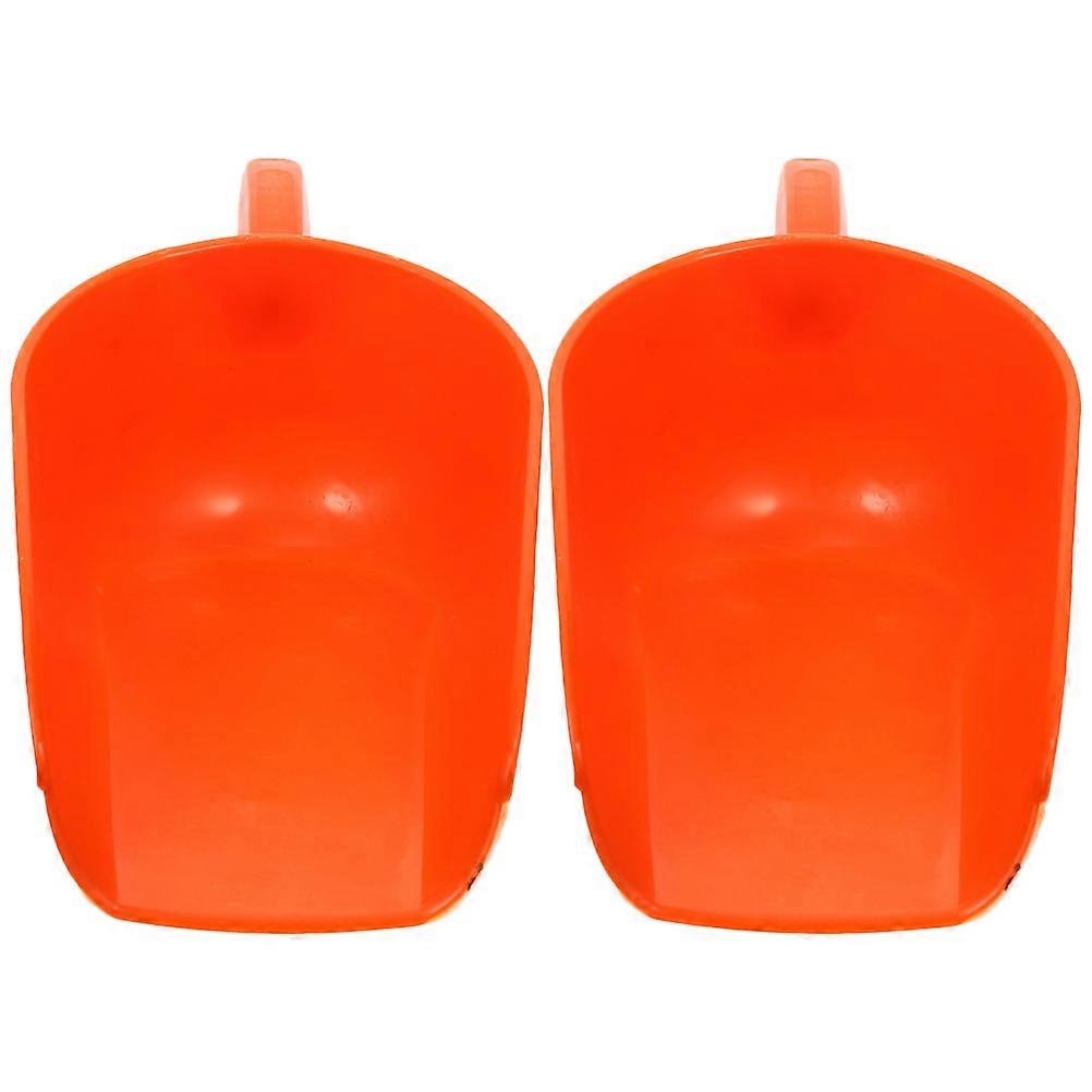 Feed Distribution Livestock Feed Thicken Feed Scoop Poultry Feeding Large Ergonomic Handle 33 00X15 50X11 30Cm 2Set