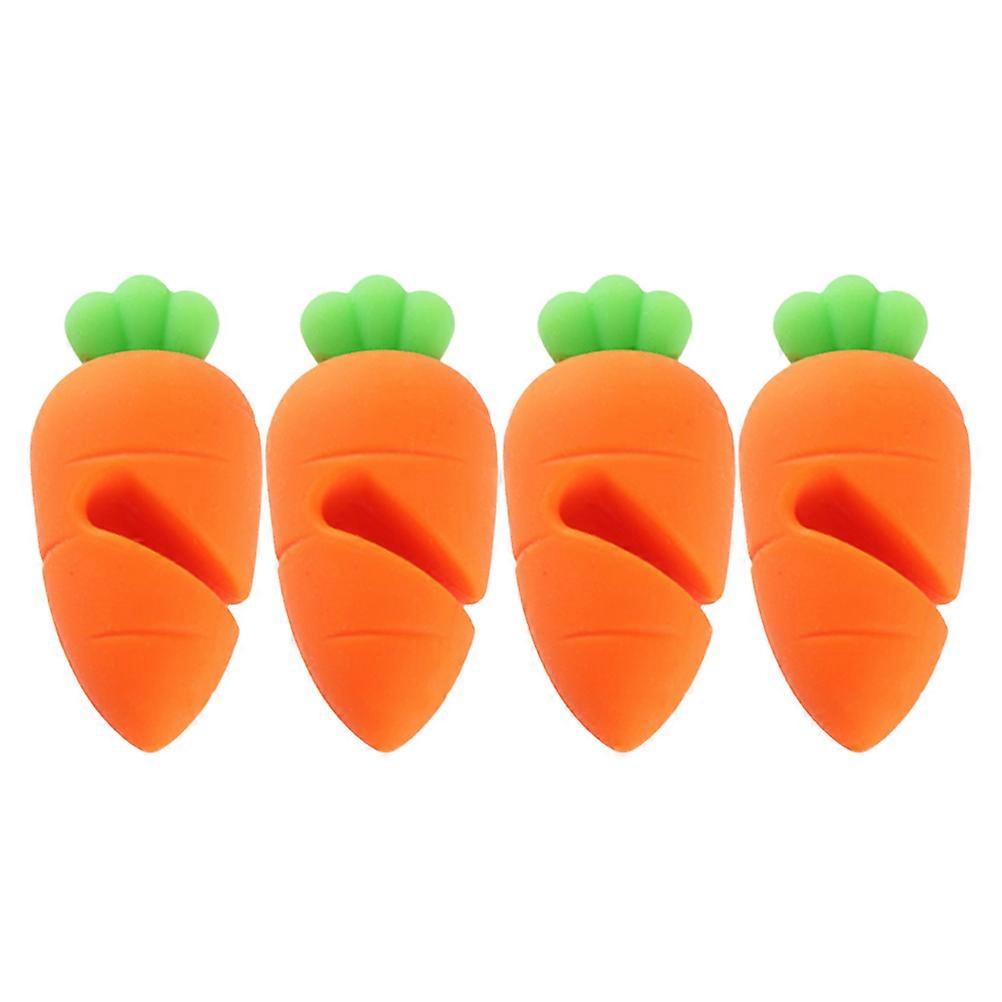 Silicone Pot Lid Lifters Heat Resistant Lid Risers to Prevent Boil Overs for Soup Pots, Noodles & Steam Releasers Easy Storage 4 Pack