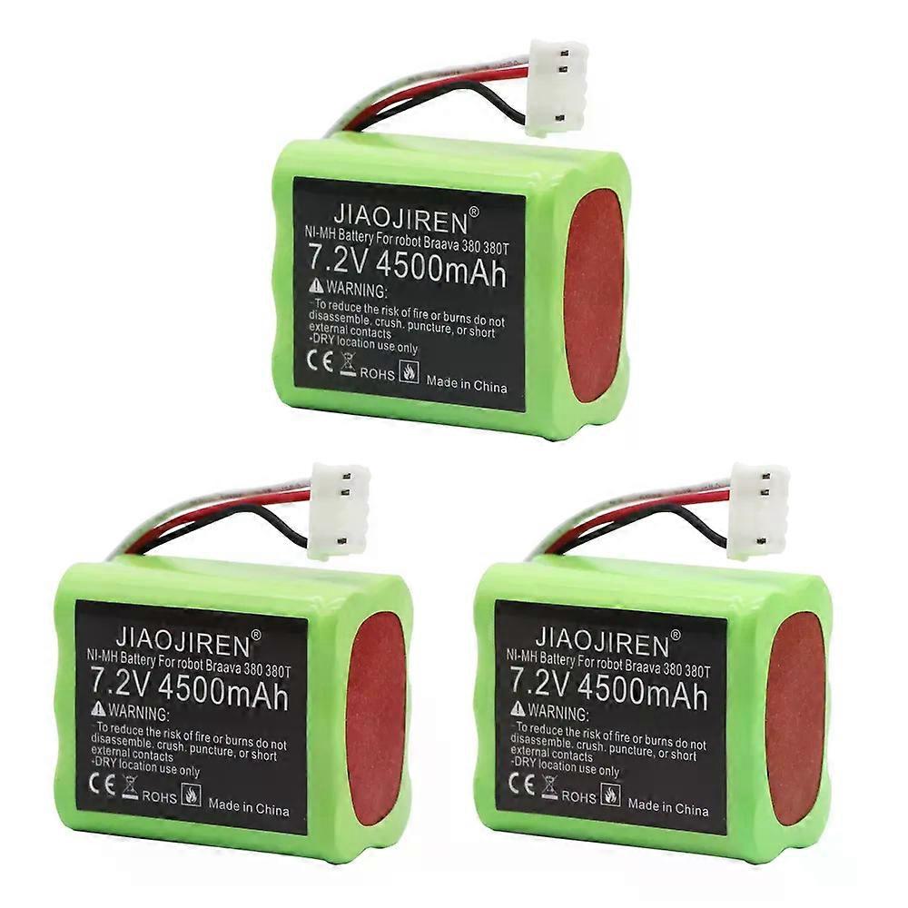 Battery For iRobot Braava 380 380T Mint 5200 5200B 5200C vacuum cleaner sweeping robot 7.2V 4500mah rechargerable NIMH Battery