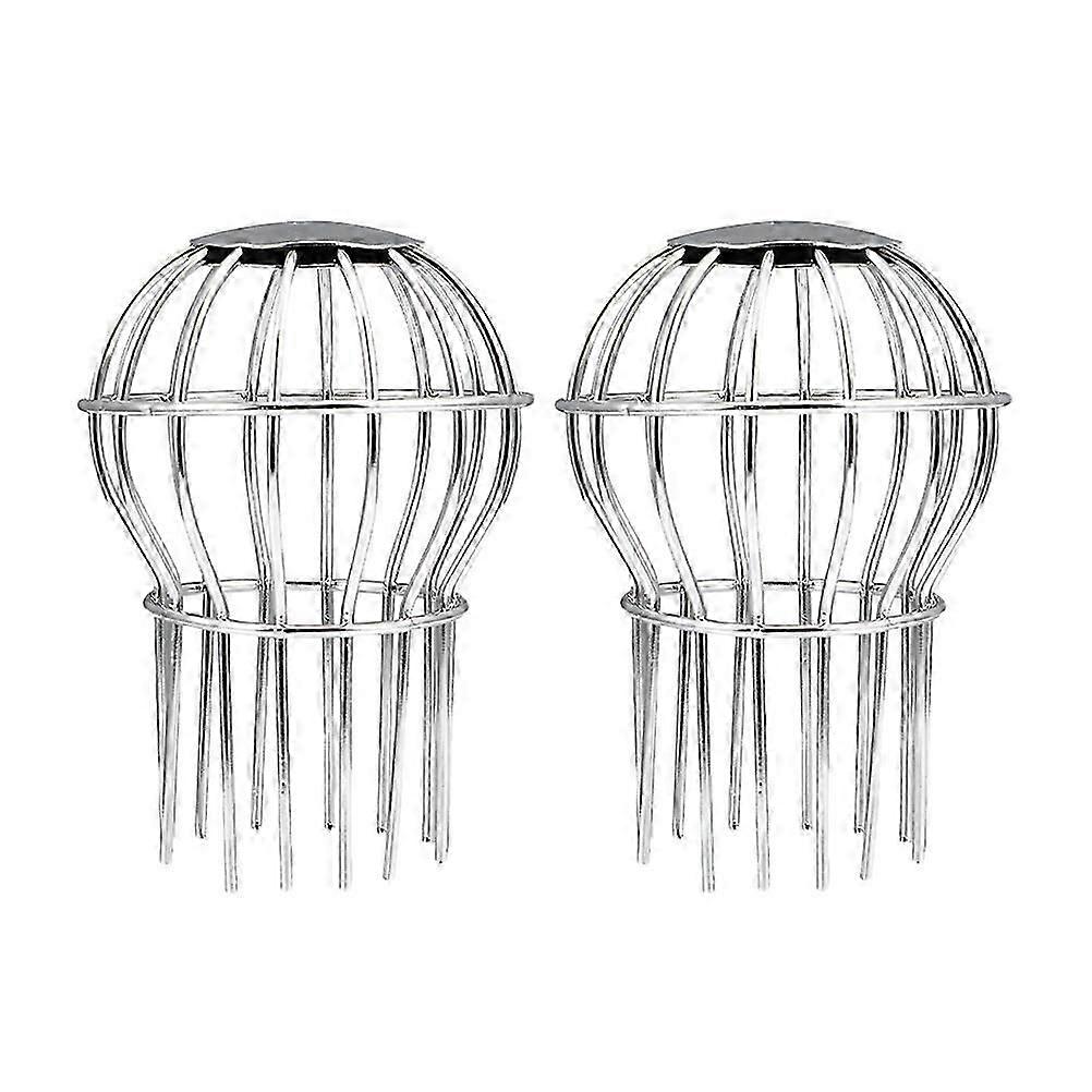 2 Pcs Roof Filter Strainers Rooftop Down Pipe Gutter Guards for Debris Leaves